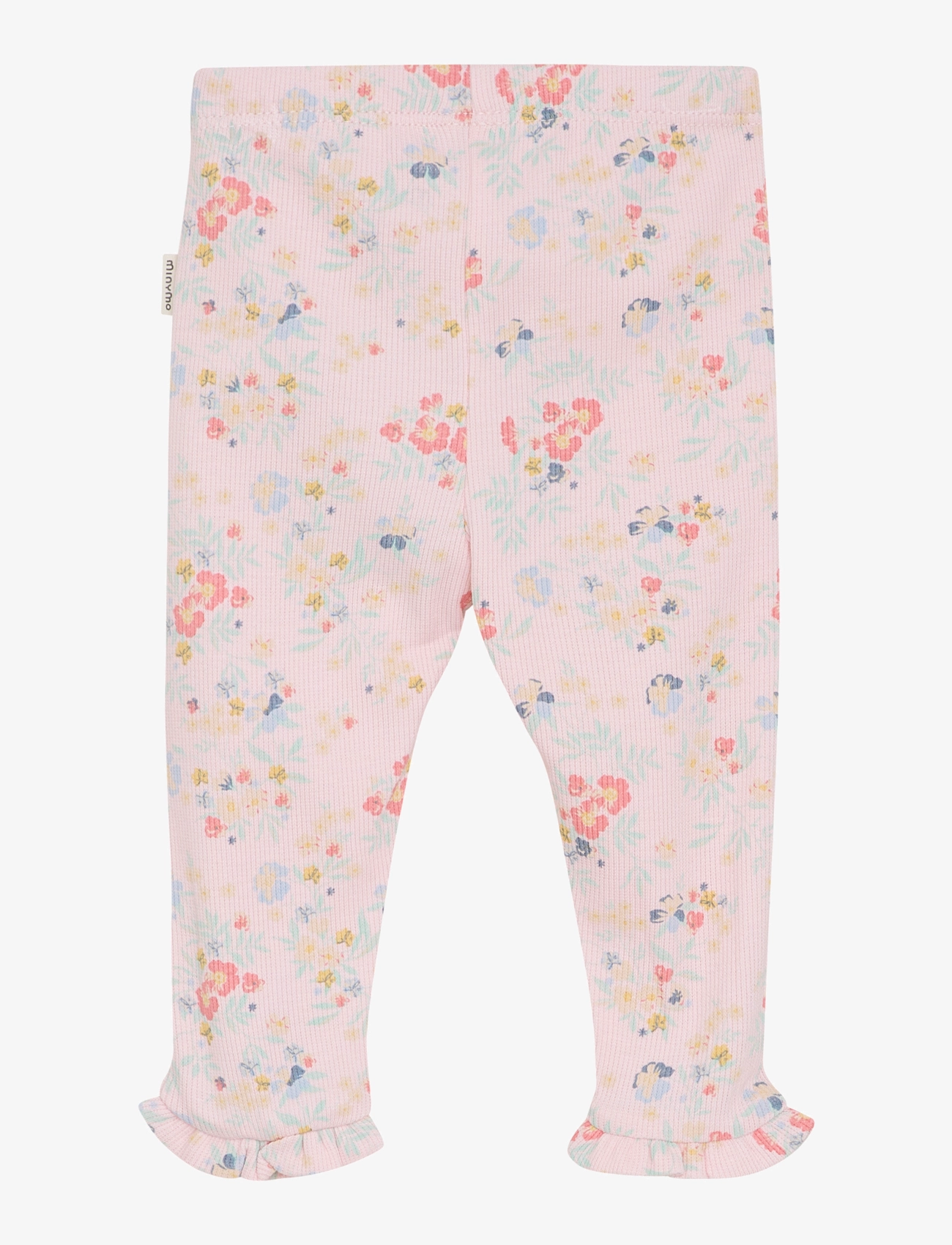 Minymo - Leggings AOP Rib - rosen quartz - 1