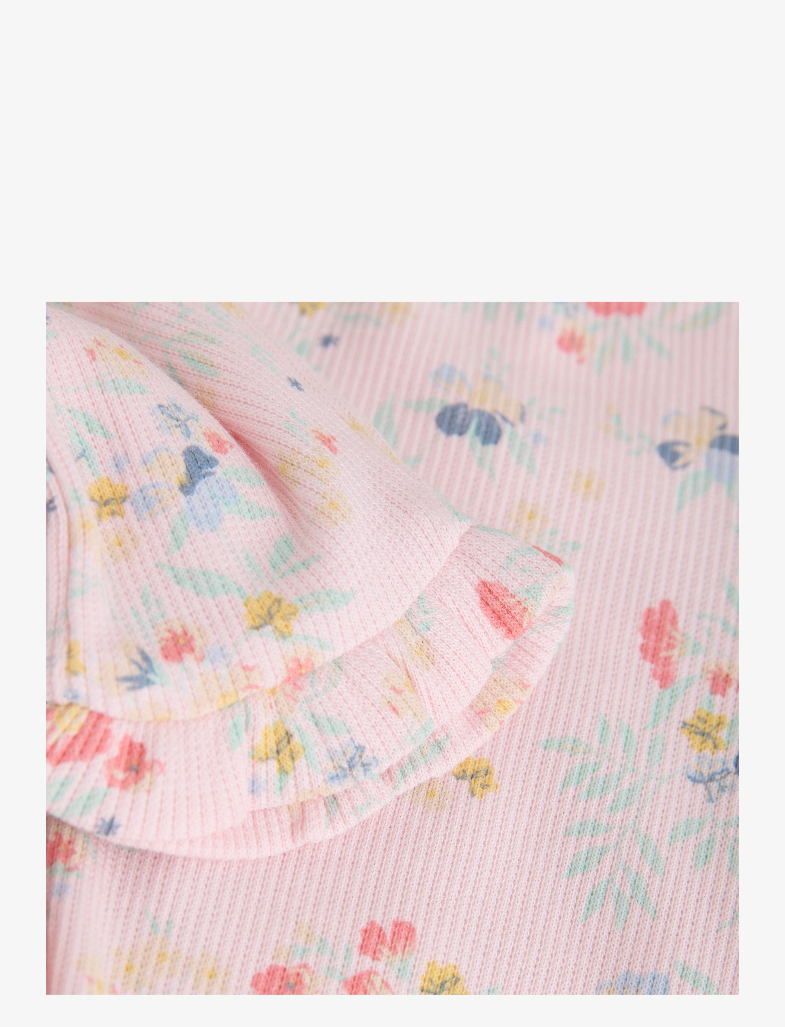 Minymo - Leggings AOP Rib - rosen quartz - 2