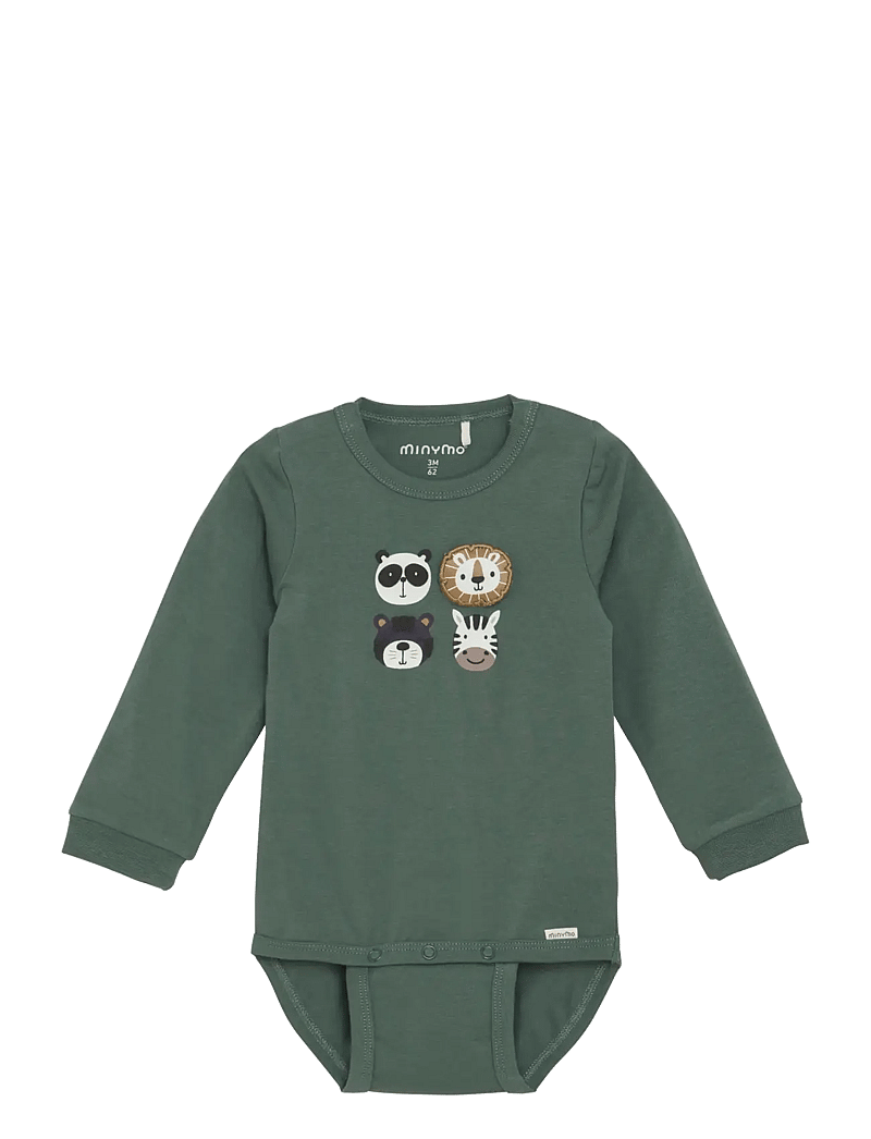 Minymo - Body LS - långärmade bodies - dark forest - 0