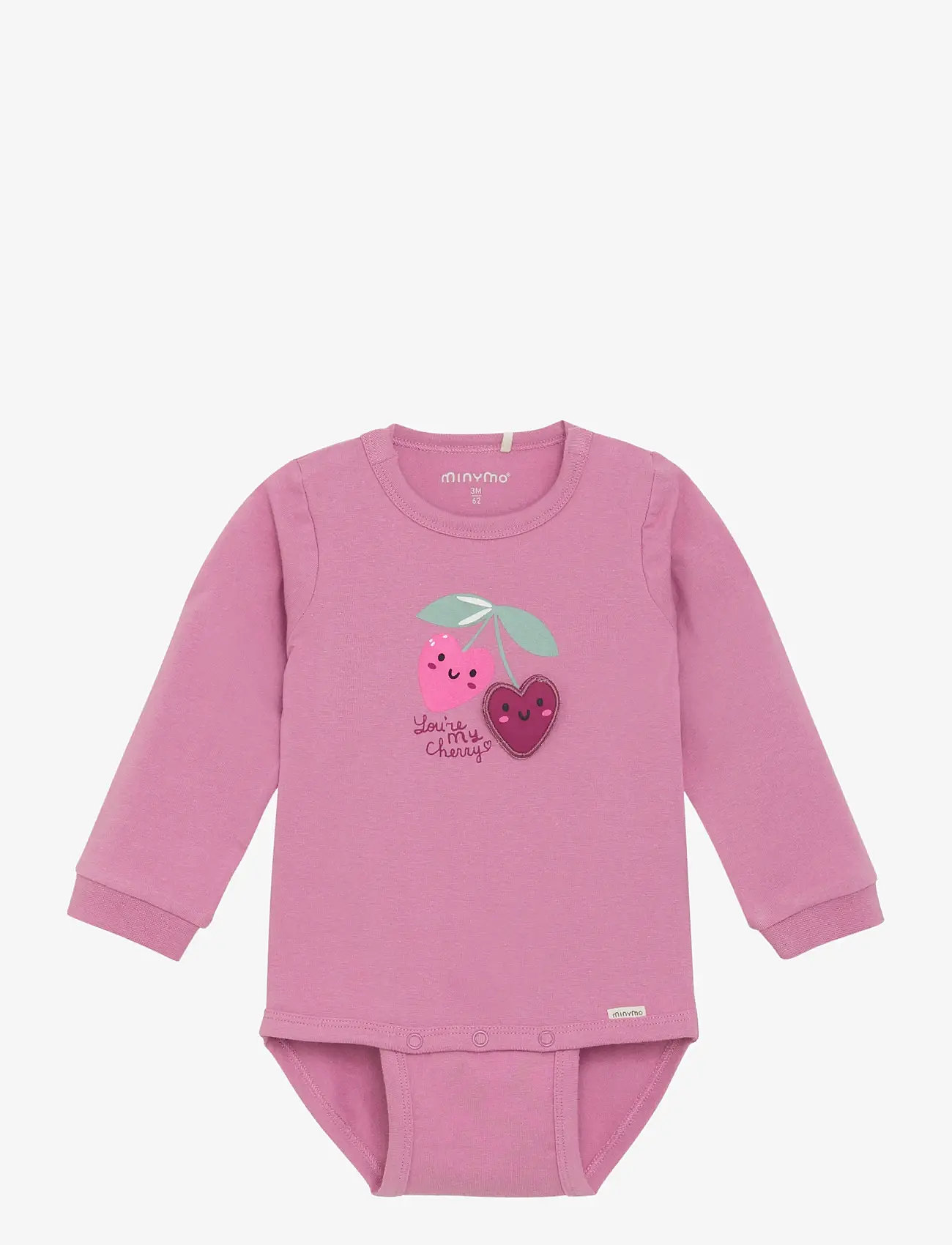 Minymo - Body LS - langærmede bodyer - mauve orchid - 0