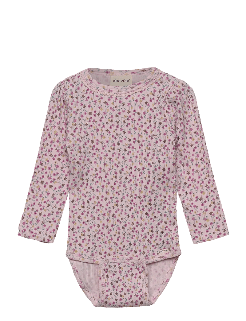 Minymo - Body LS AOP Rib - langærmede bodyer - tender touch - 0