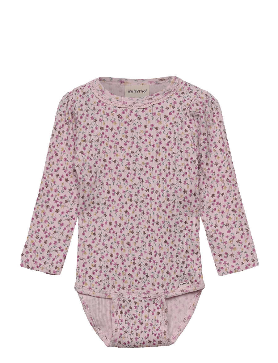 Minymo - Body LS AOP Rib - pikkade varrukatega bodid - tender touch - 0