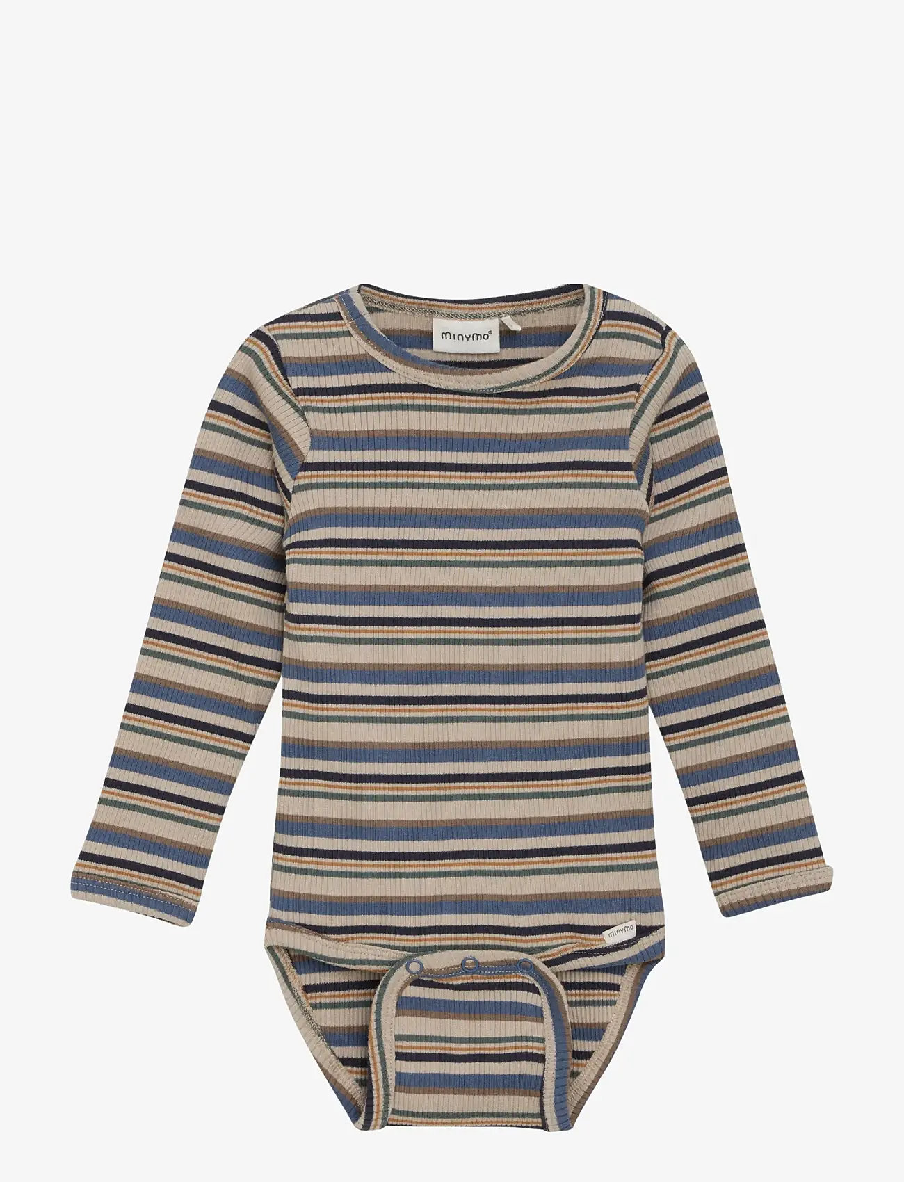 Minymo - Body LS Y/D Rib - julegaver under 300kr - china blue - 0