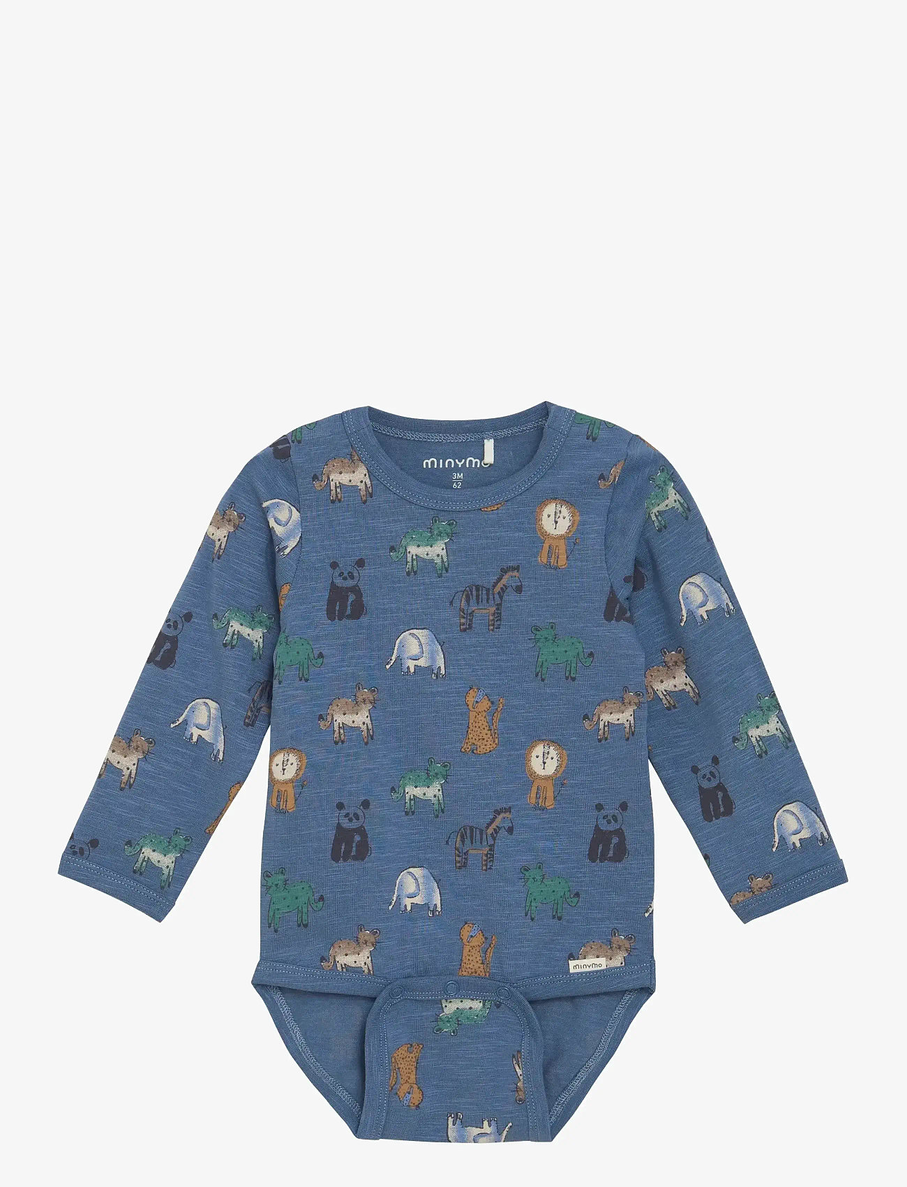 Minymo - Body LS AOP - geschenke unter chf 50 - china blue - 0