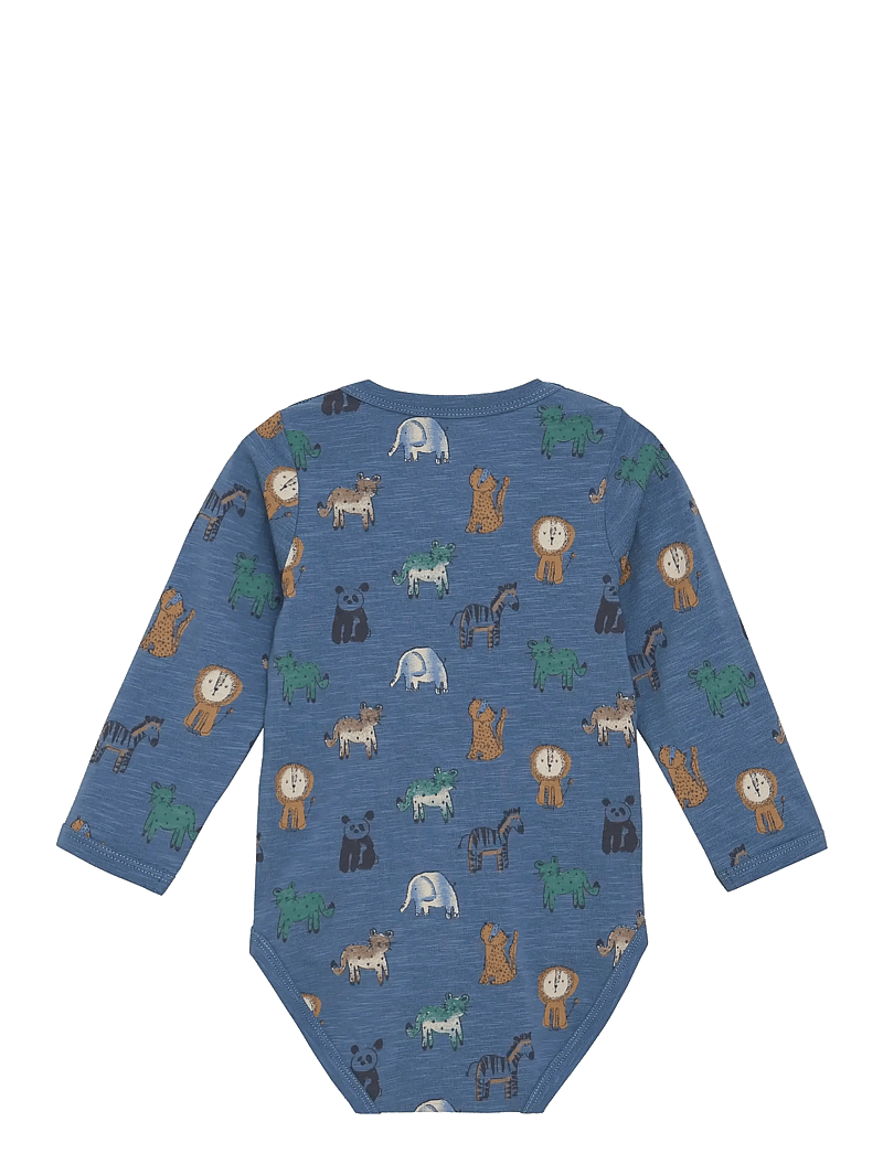 Minymo - Body LS AOP - china blue - 1