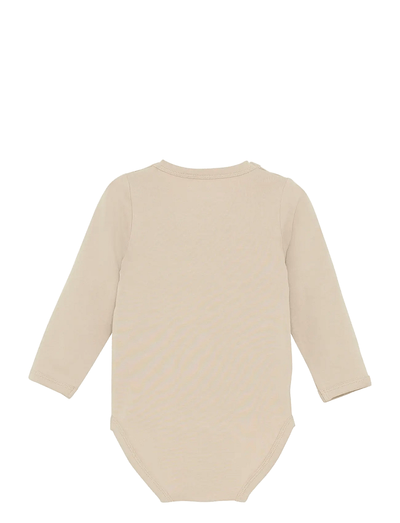 Minymo - Body LS - langærmede bodyer - oxford tan - 1