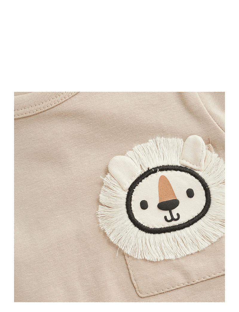 Minymo - Body LS - langærmede bodyer - oxford tan - 2