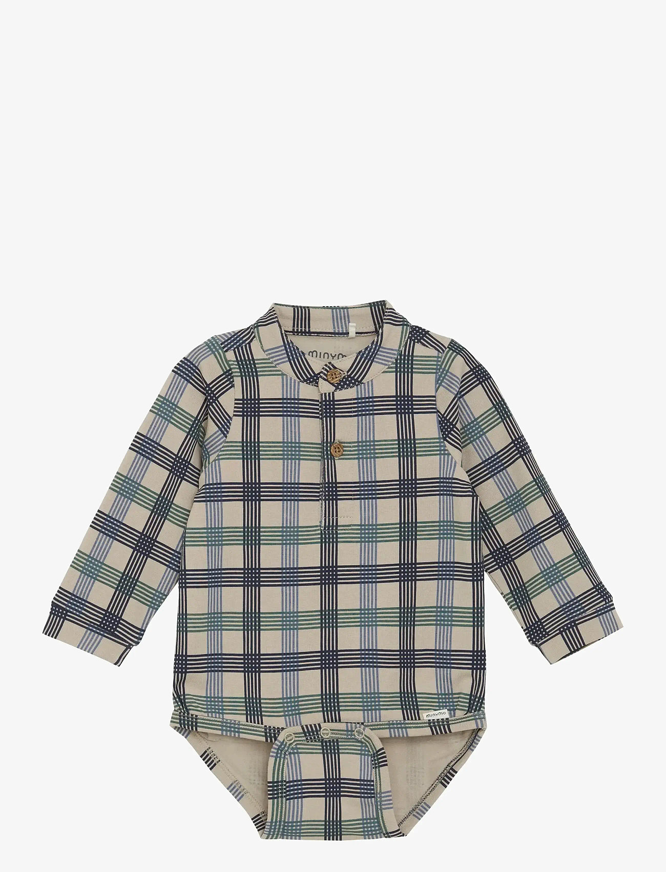 Minymo - Body LS AOP - laveste priser - oxford tan - 0