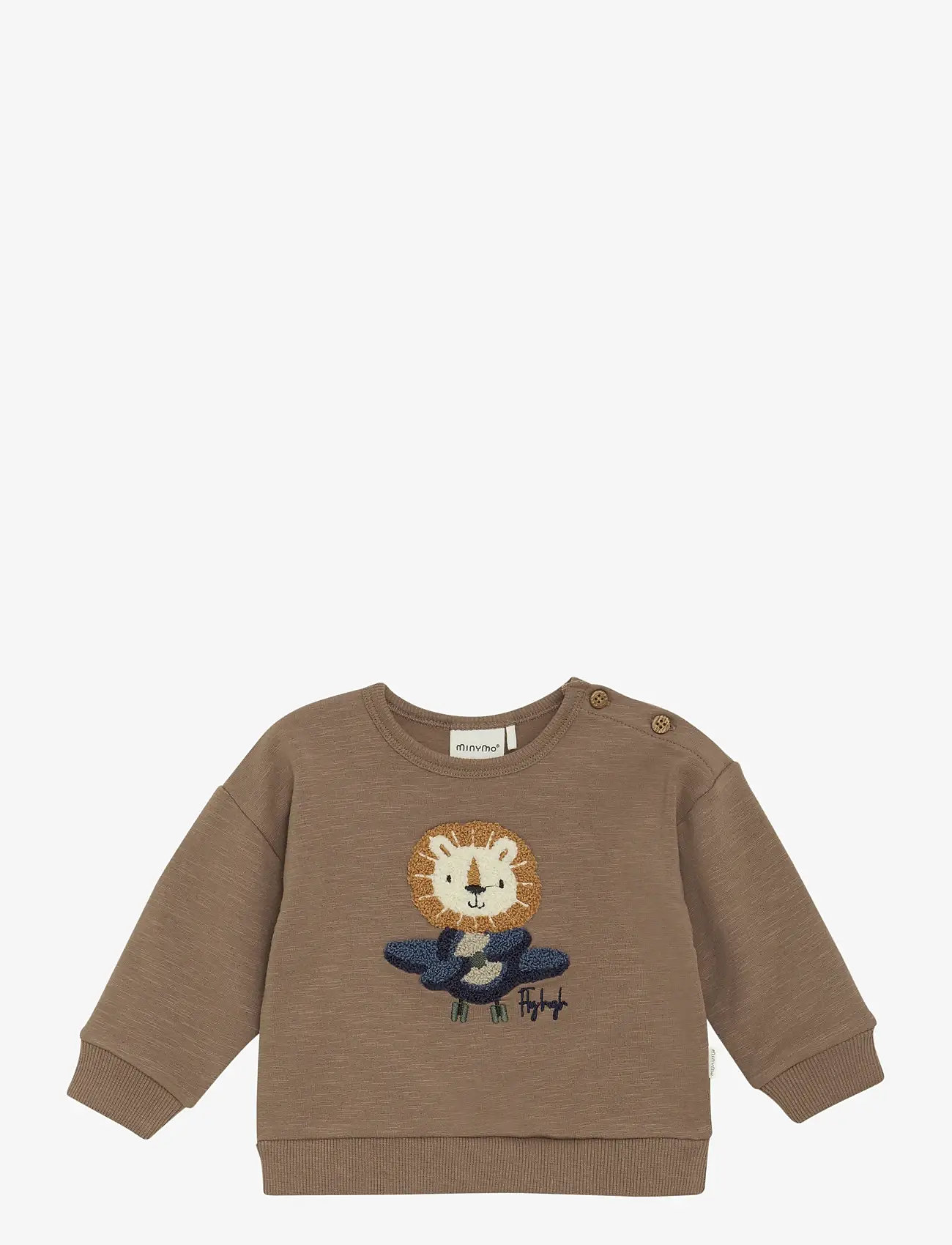 Minymo - Sweatshirt LS - sügisesed riided - caribou - 0