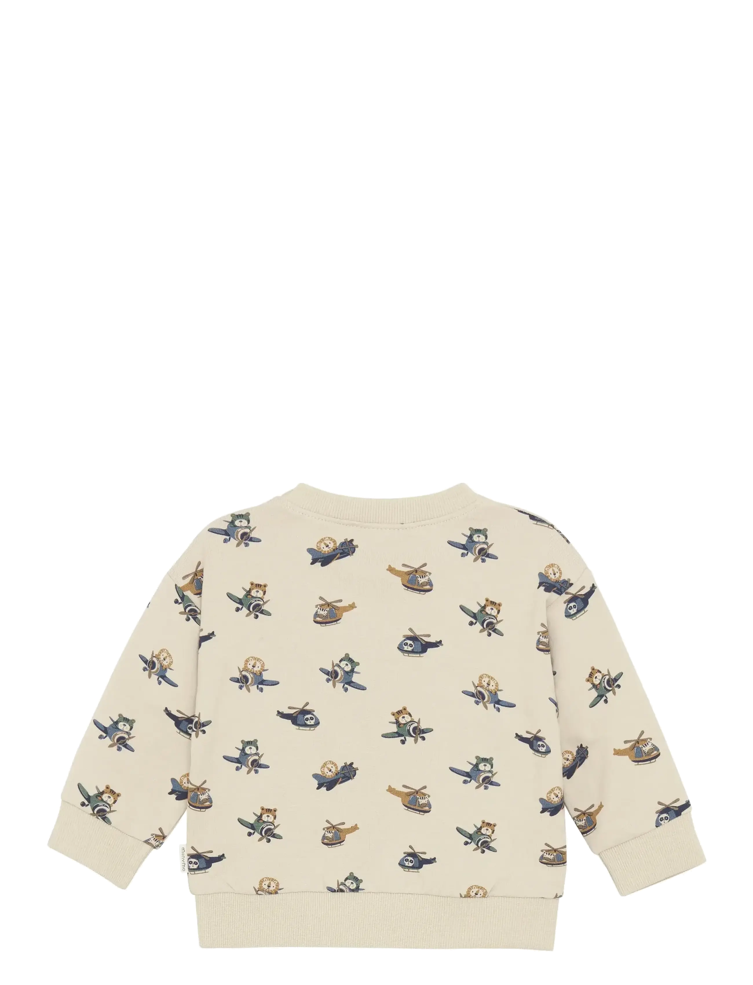 Minymo - Sweatshirt LS AOP - oxford tan - 1