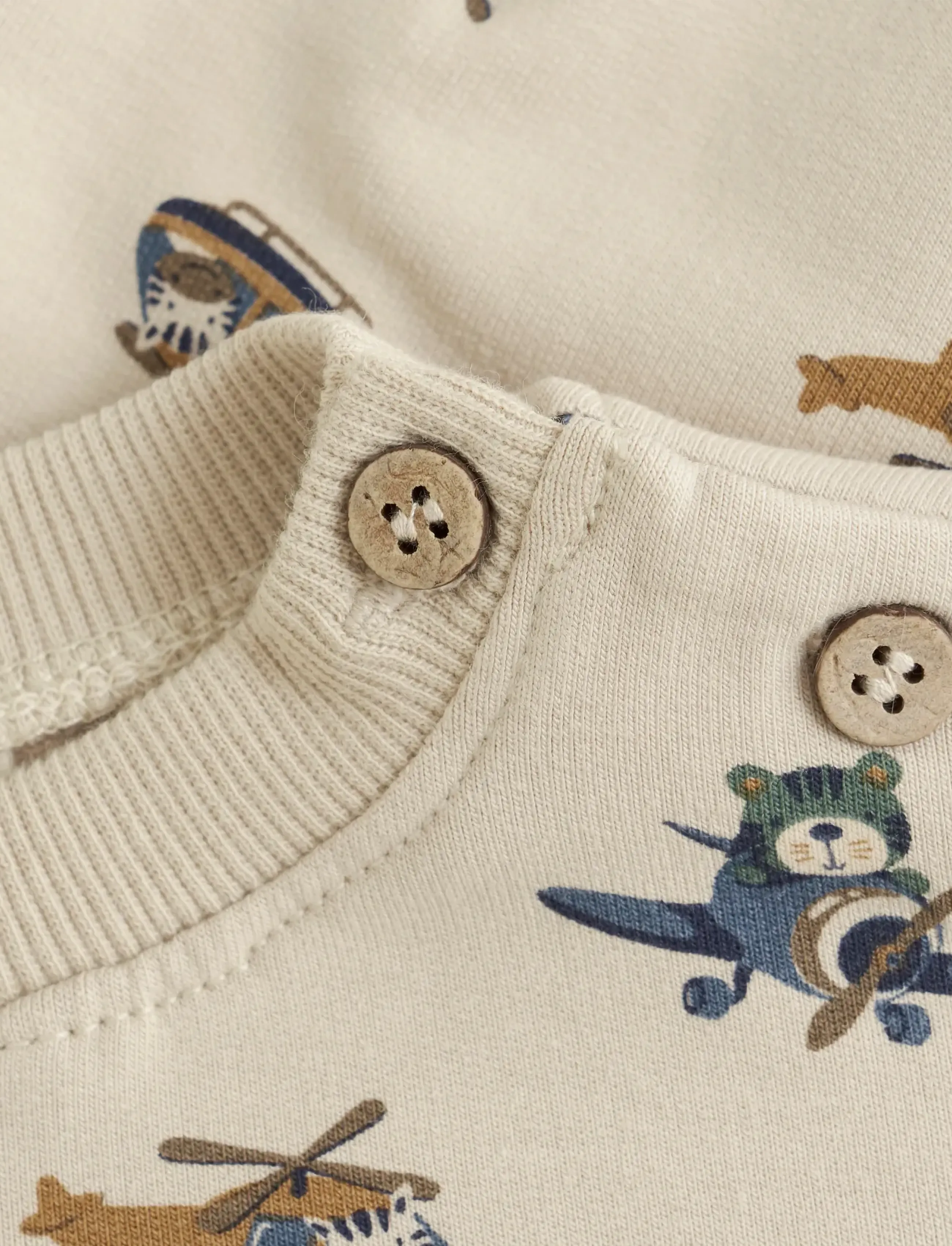 Minymo - Sweatshirt LS AOP - oxford tan - 2