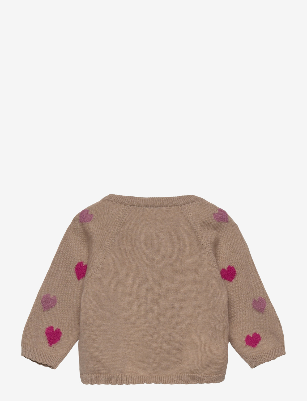 Minymo - Cardigan Knit - cardigans - beige melange - 1