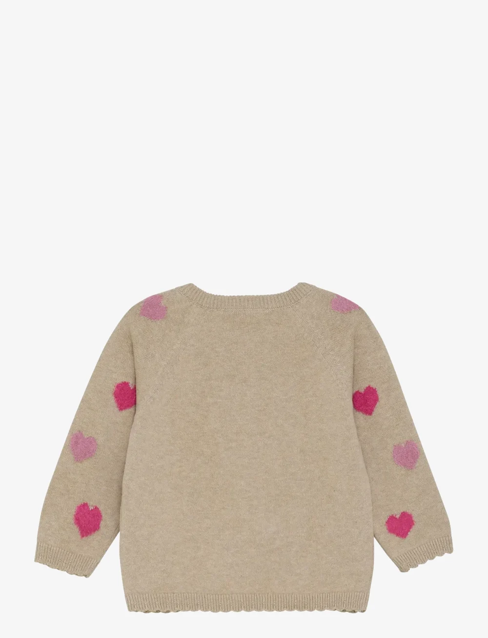 Minymo - Cardigan Knit - cardigans - beige melange - 1