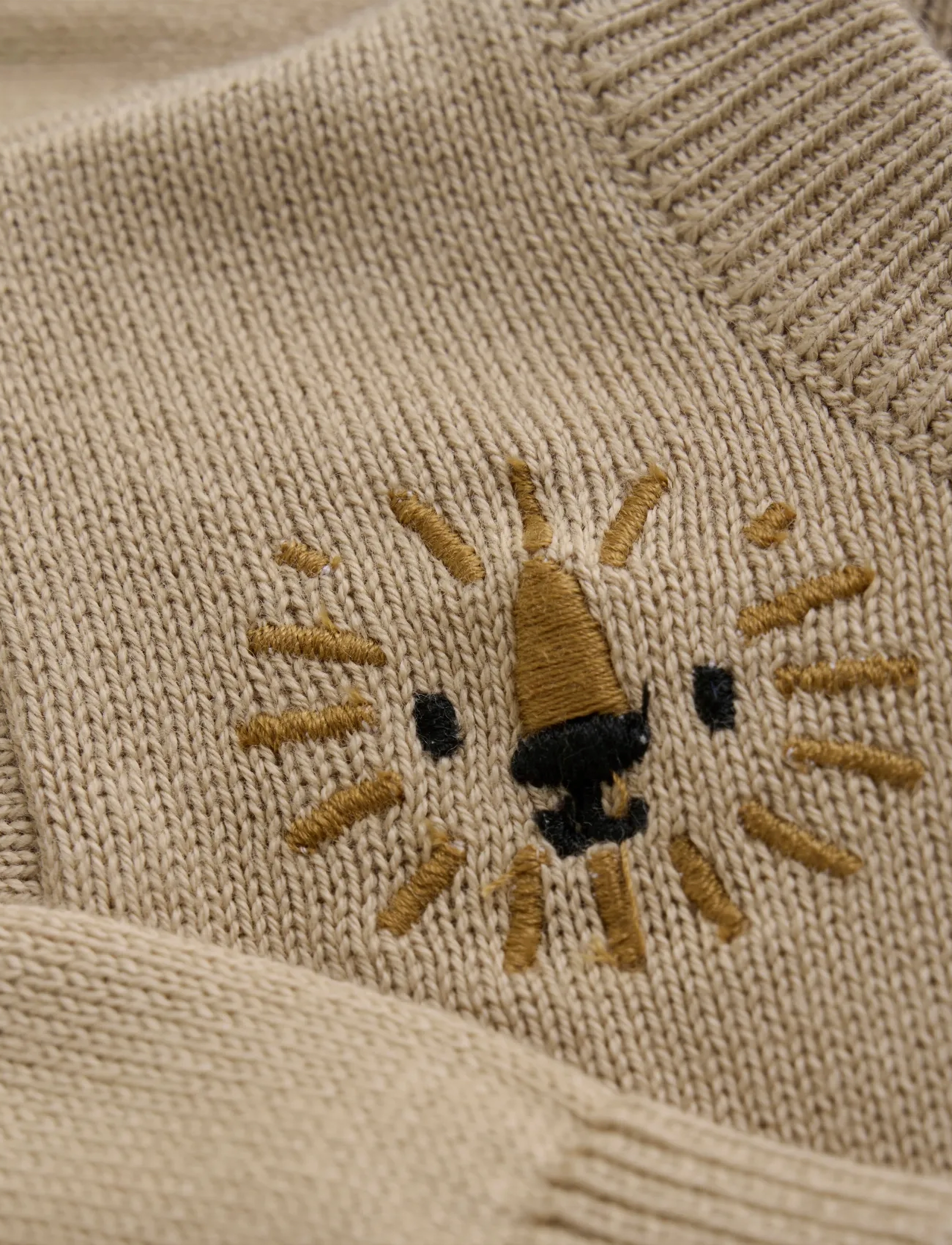 Minymo - Cardigan Knit - oxford tan - 2