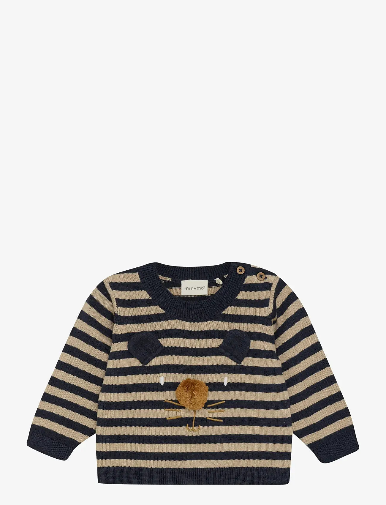 Minymo - Pullover Knit - efterårstøj - parisian night - 0