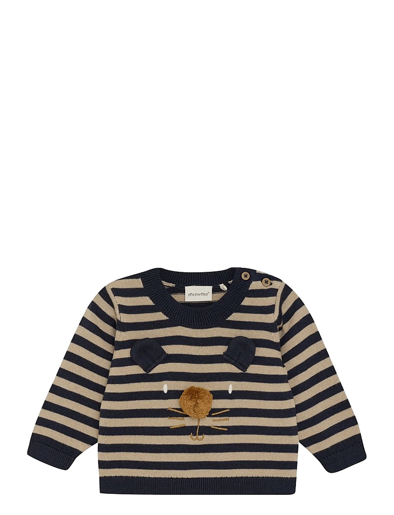 Minymo - Pullover Knit - džemprid - parisian night - 0