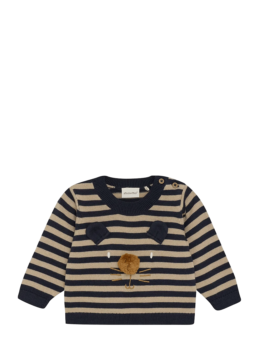Minymo - Pullover Knit - truien - parisian night - 0