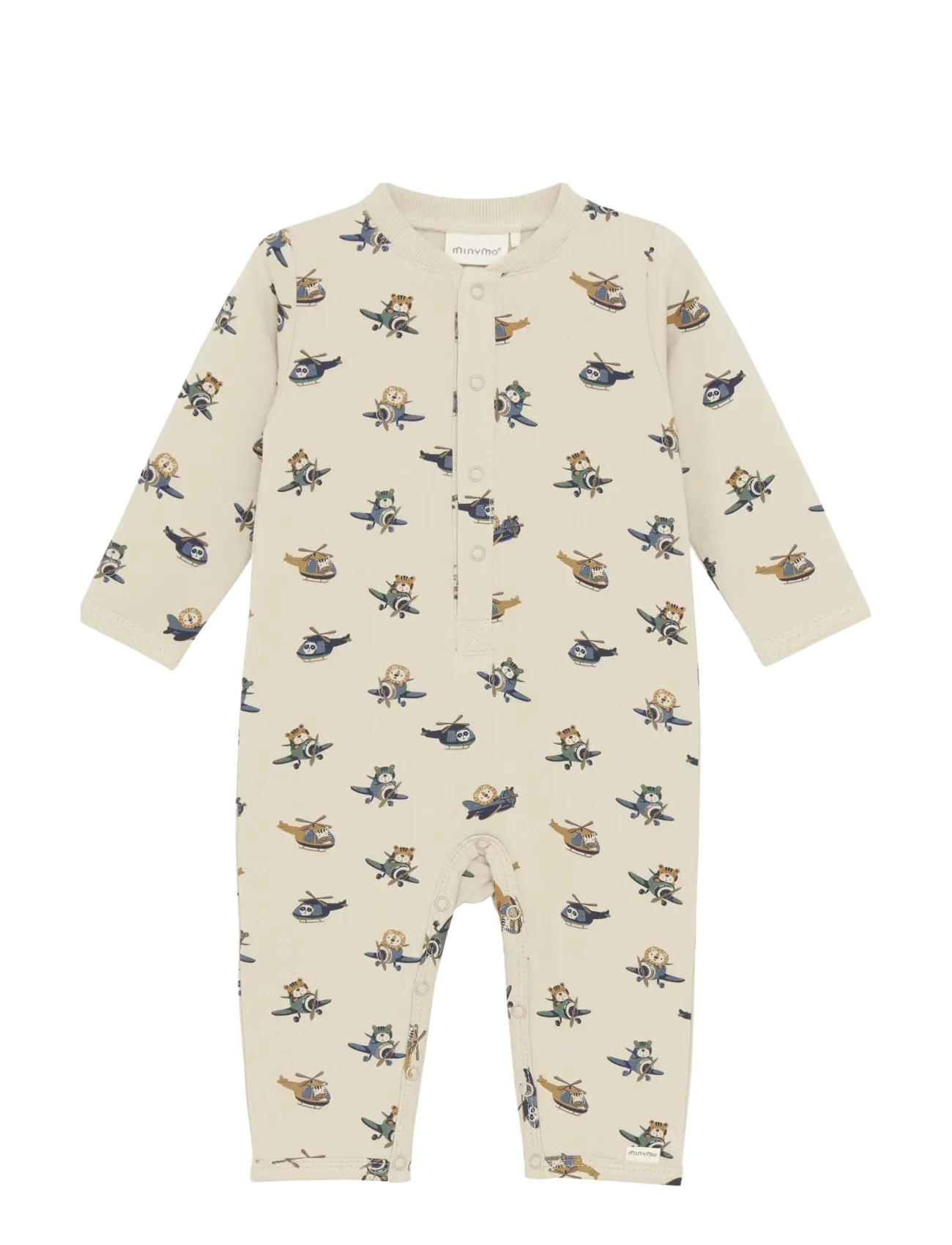 Minymo Suit Aop Sweat, 86, Cream > Jumpsuits, Børn