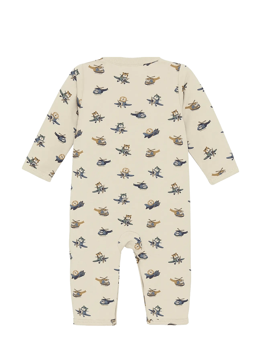 Minymo - Suit AOP Sweat - byxdress - oxford tan - 1