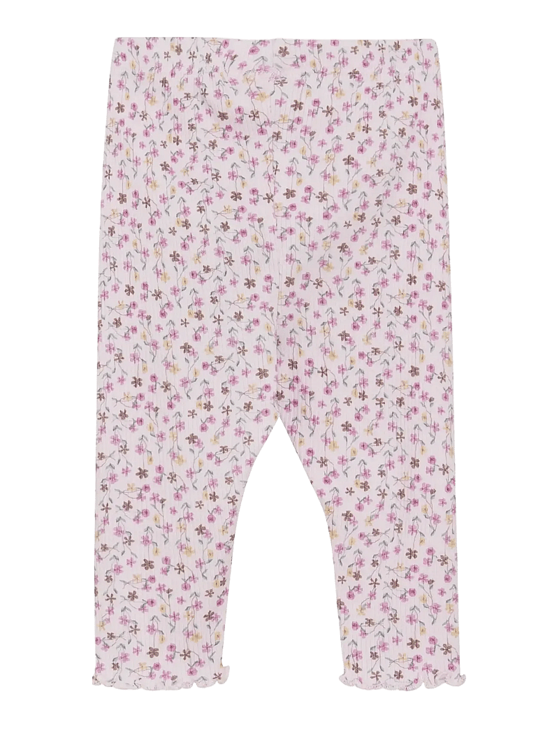 Minymo - Legging AOP Rib - leggings - tender touch - 1