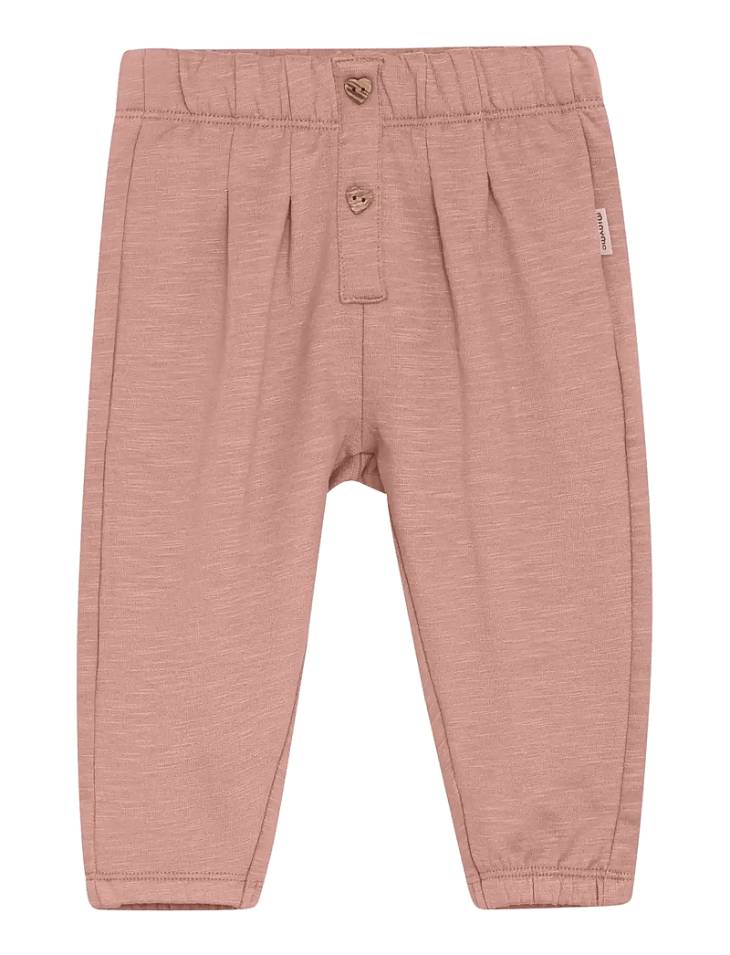 Minymo - Pants Sweat - mjukisbyxor - misty rose - 0