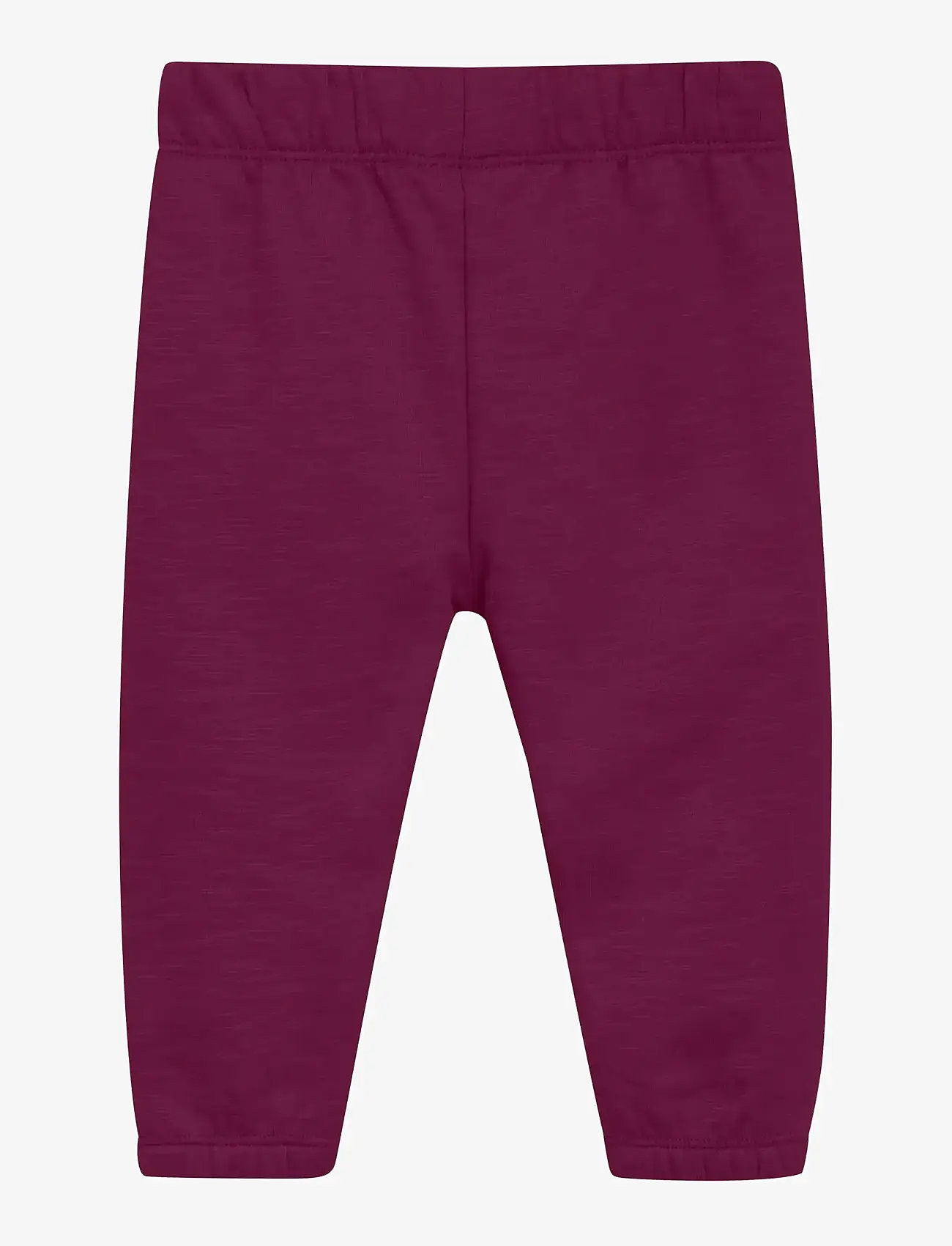 Minymo - Pants Sweat - efterårstøj - raspberry coulis - 1