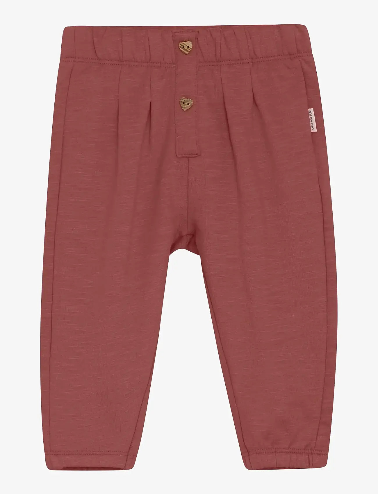 Minymo - Pants Sweat - efterårstøj - withered rose - 0