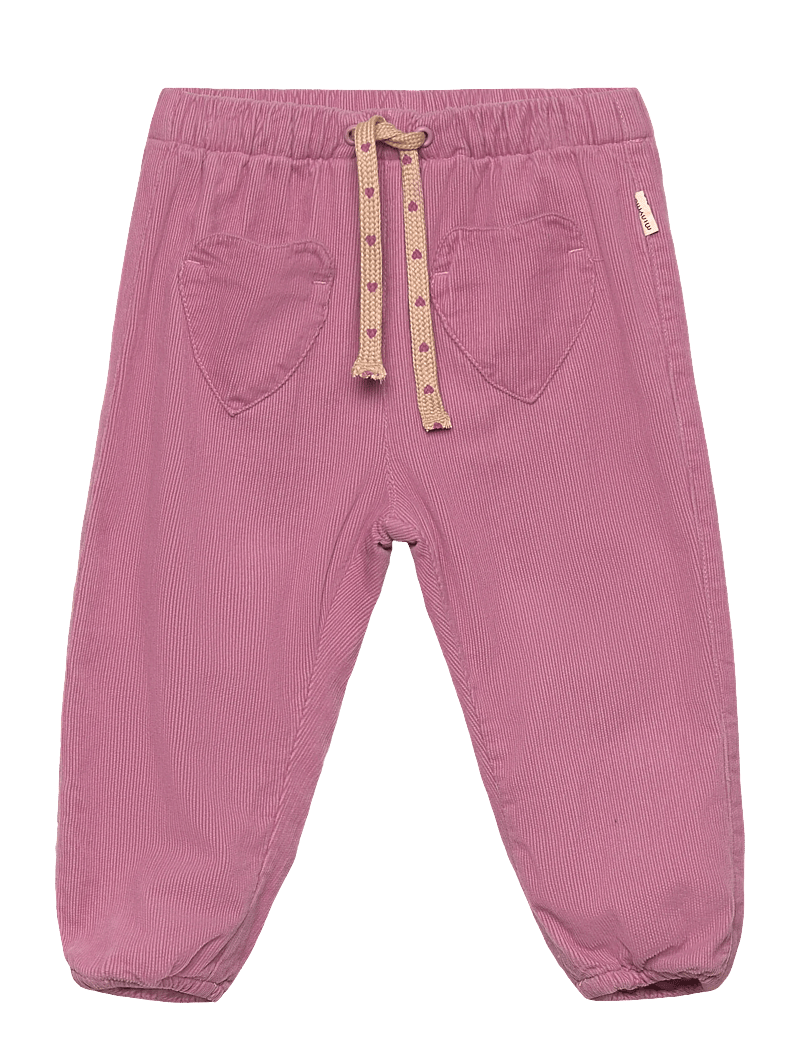 Minymo - Pants Corduroy w. Lining - babyhosen - mauve orchid - 0