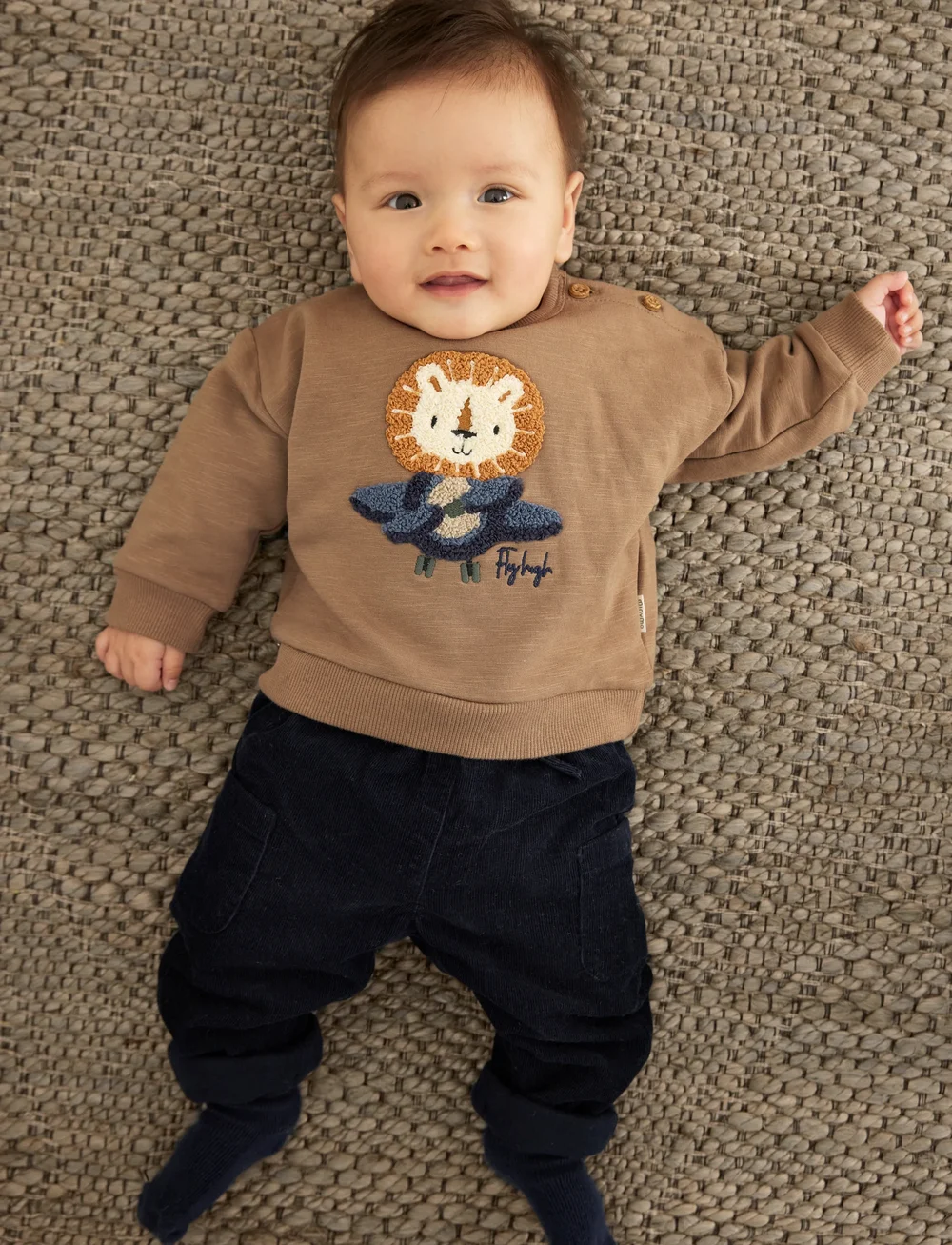 Minymo - Pants Corduroy w. Lining - baby trousers - parisian night - 0