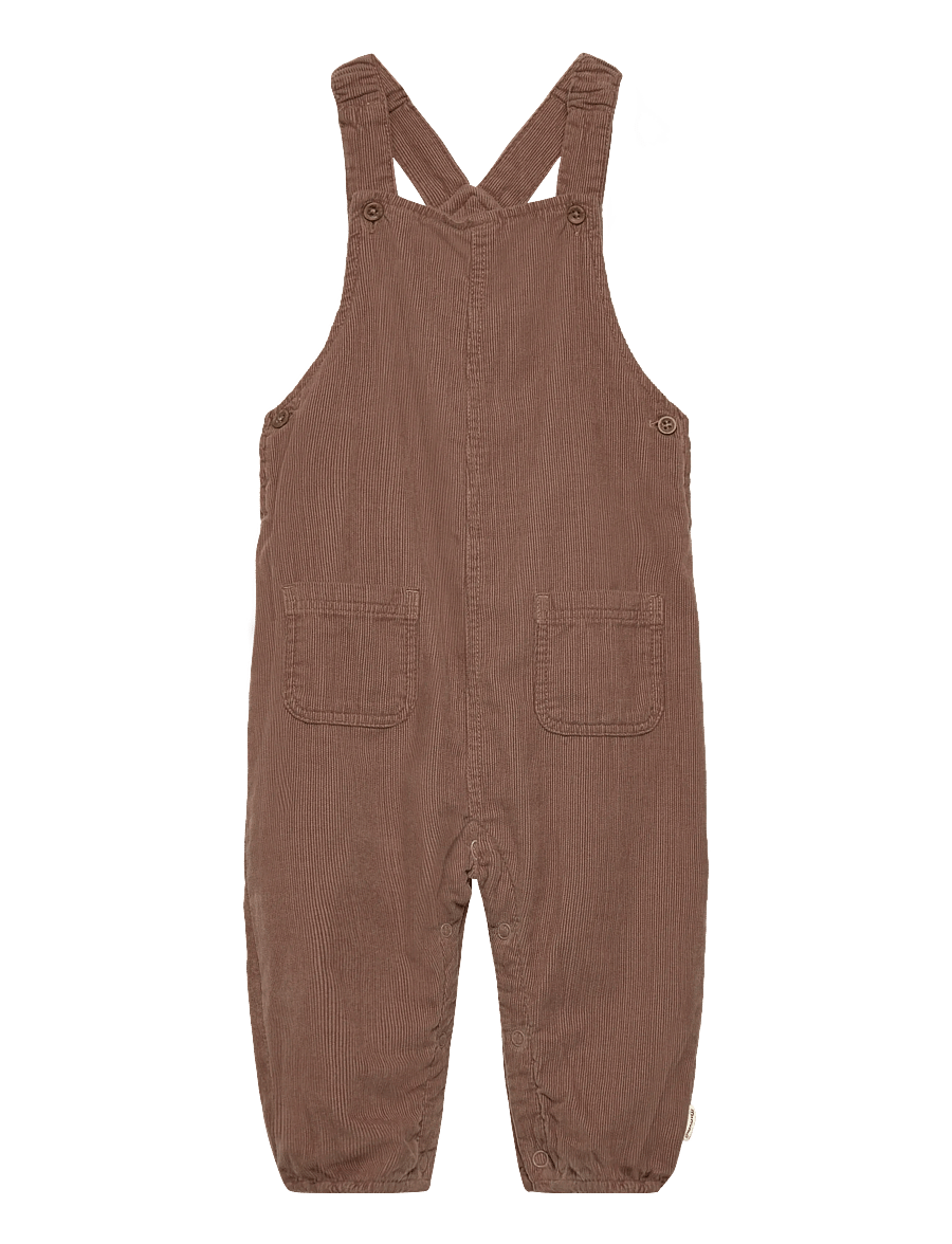 Minymo - Overall Corduroy w. Lining - talvepüksid - caribou - 0