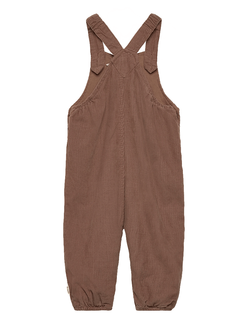 Minymo - Overall Corduroy w. Lining - vinterbyxor - caribou - 1