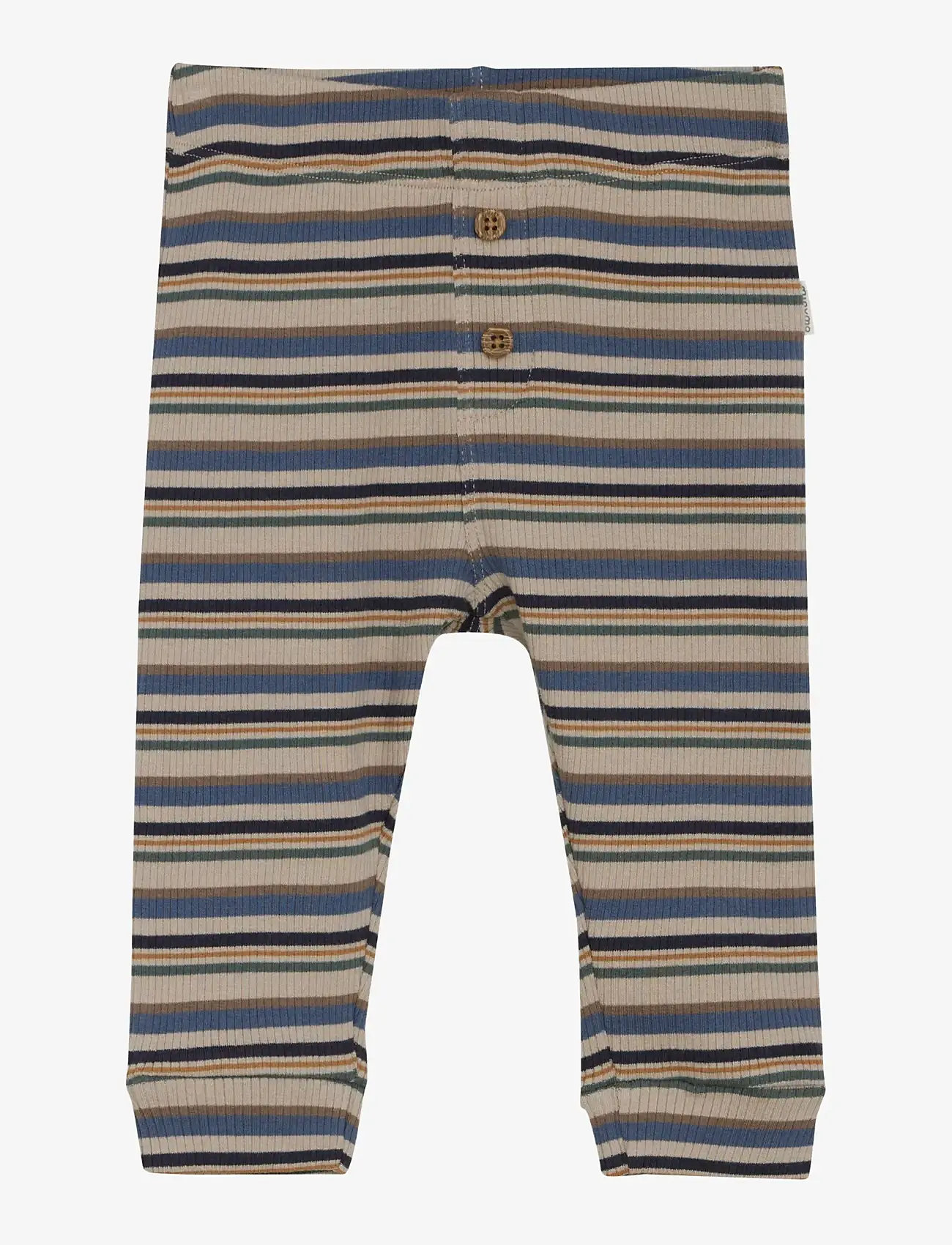 Minymo - Pants Y/D Rib - sügisesed riided - china blue - 0