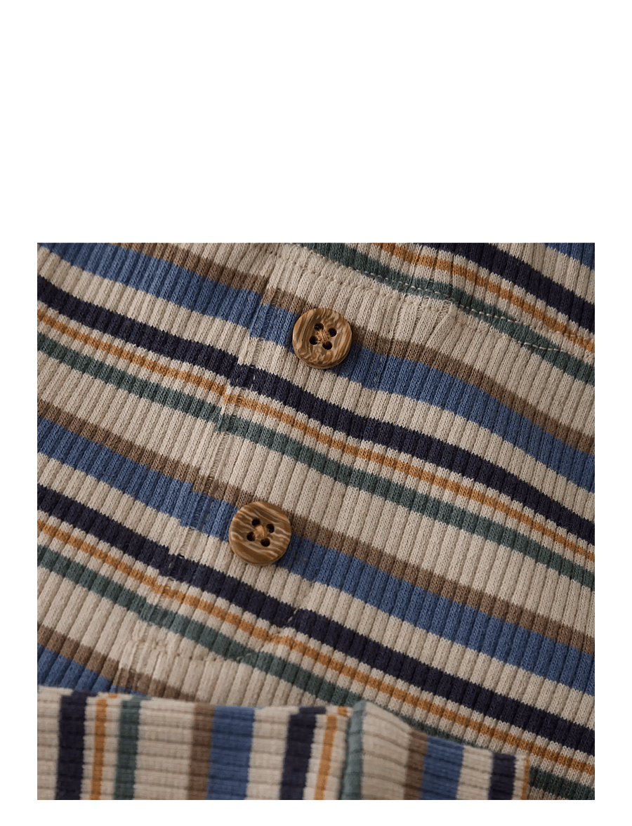 Minymo - Pants Y/D Rib - babybukser - china blue - 2