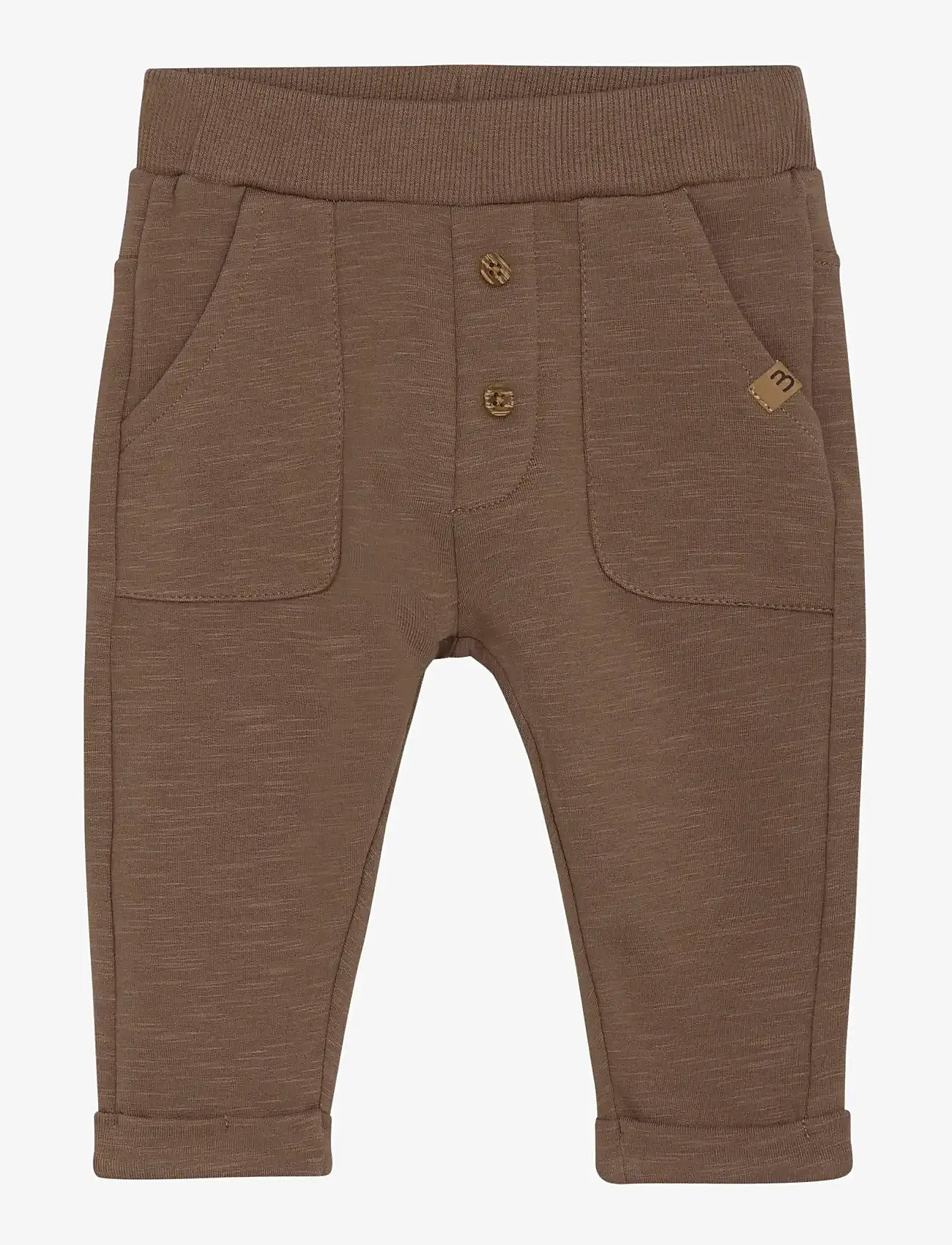 Minymo - Pants Sweat - efterårstøj - caribou - 0