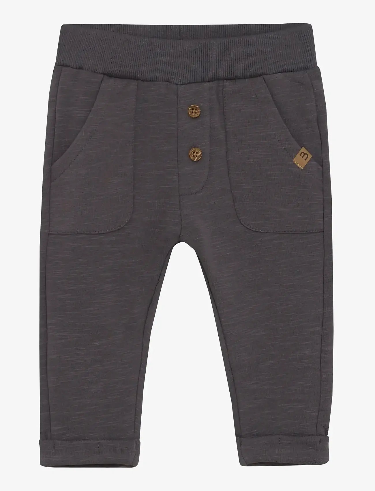 Minymo - Pants Sweat - efterårstøj - dark gull grey - 0