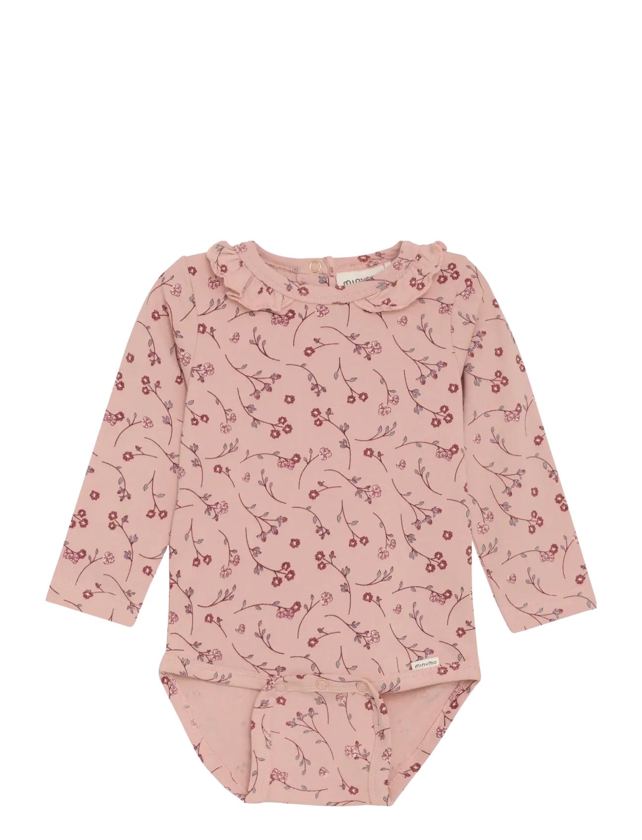 Minymo Body LS AOP - Pikkade varrukatega - MISTY ROSE / pink/rose