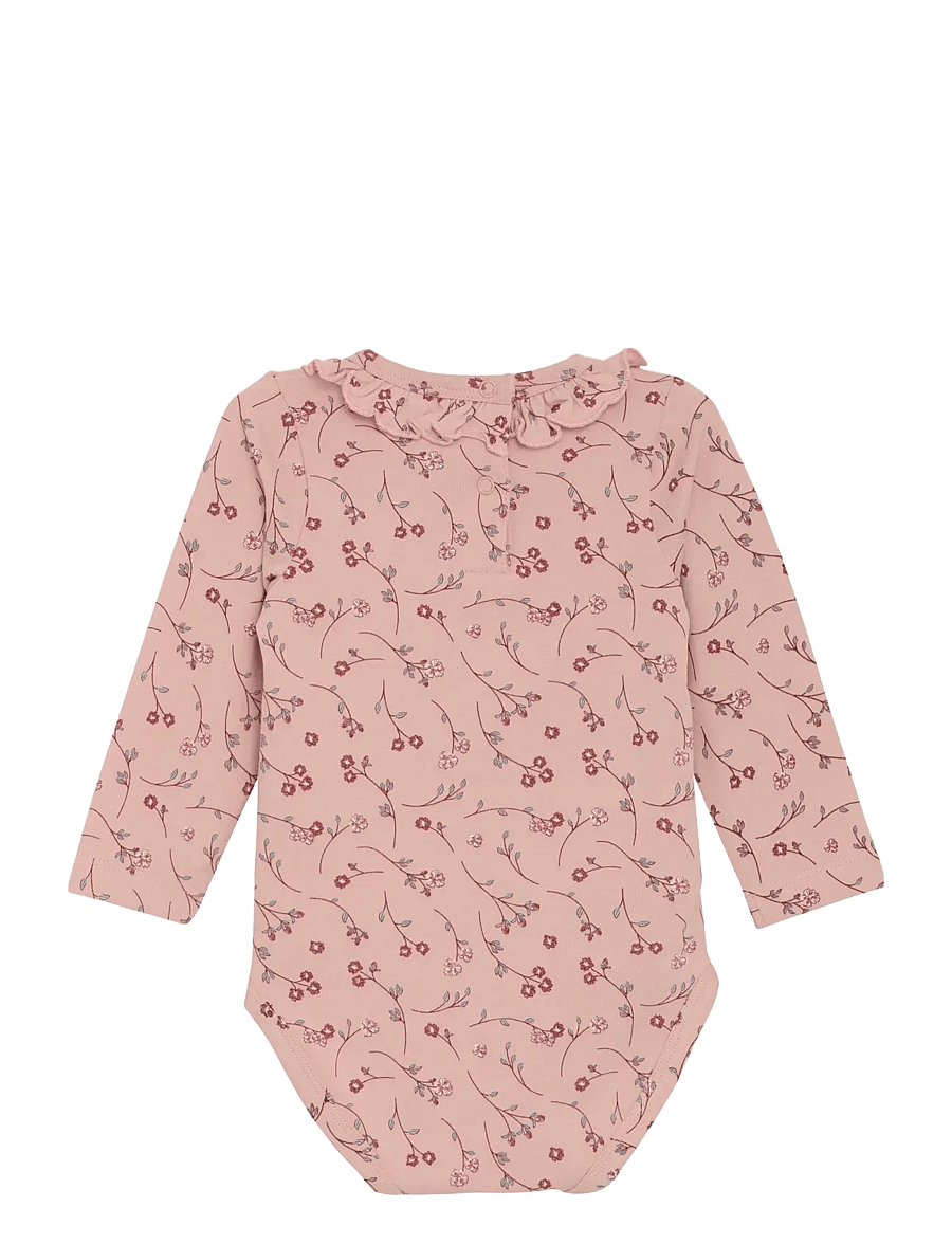 Minymo - Body LS AOP - langärmelig - misty rose - 1