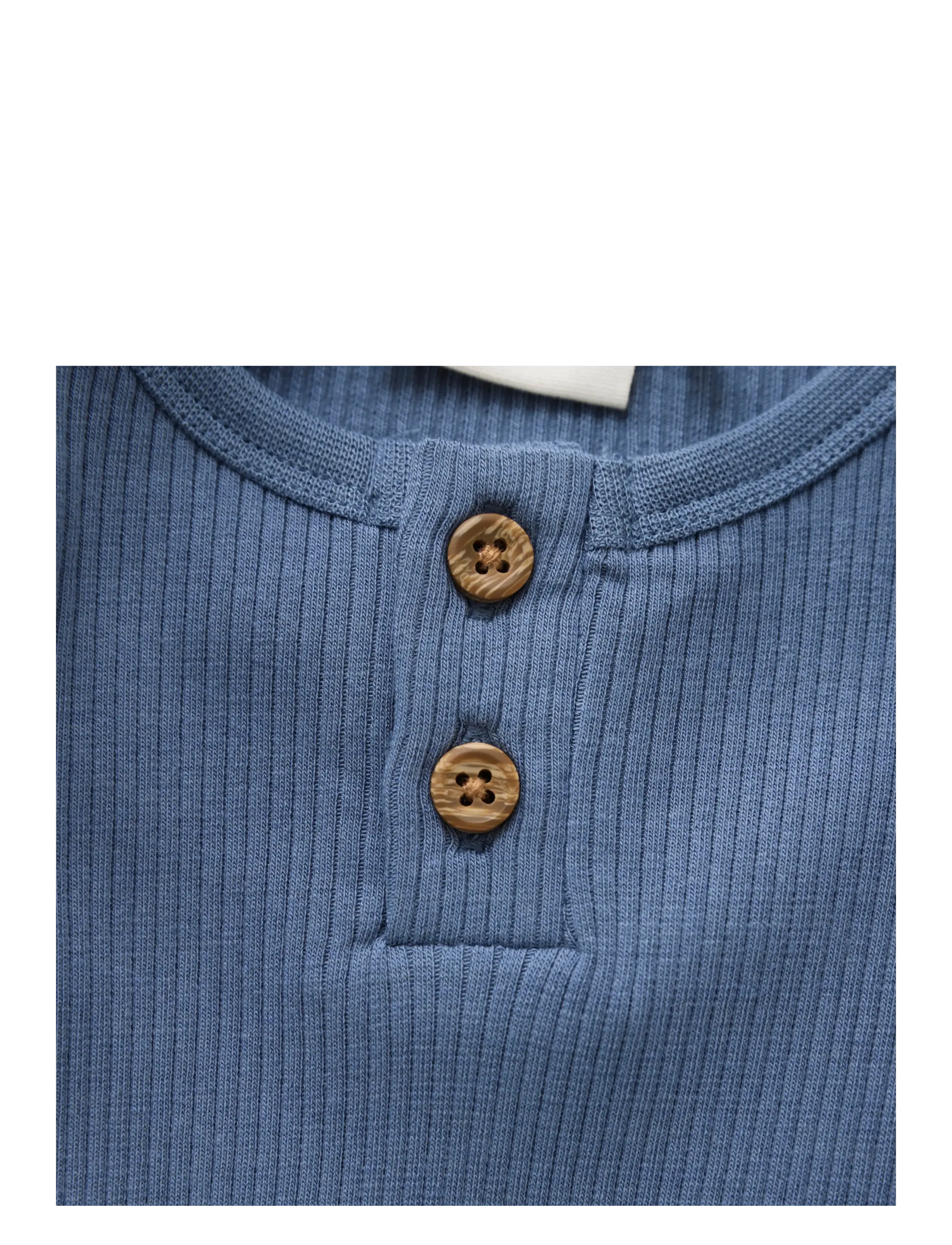 Minymo - Body LS Rib - langerma - china blue - 2