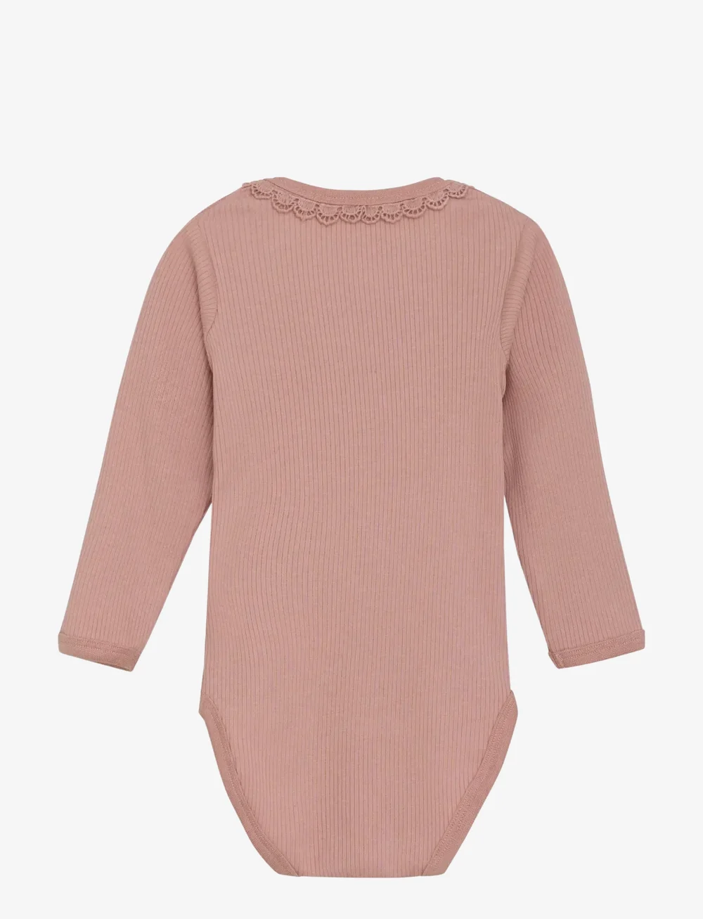 Minymo - Body LS Rib - långärmade - misty rose - 2