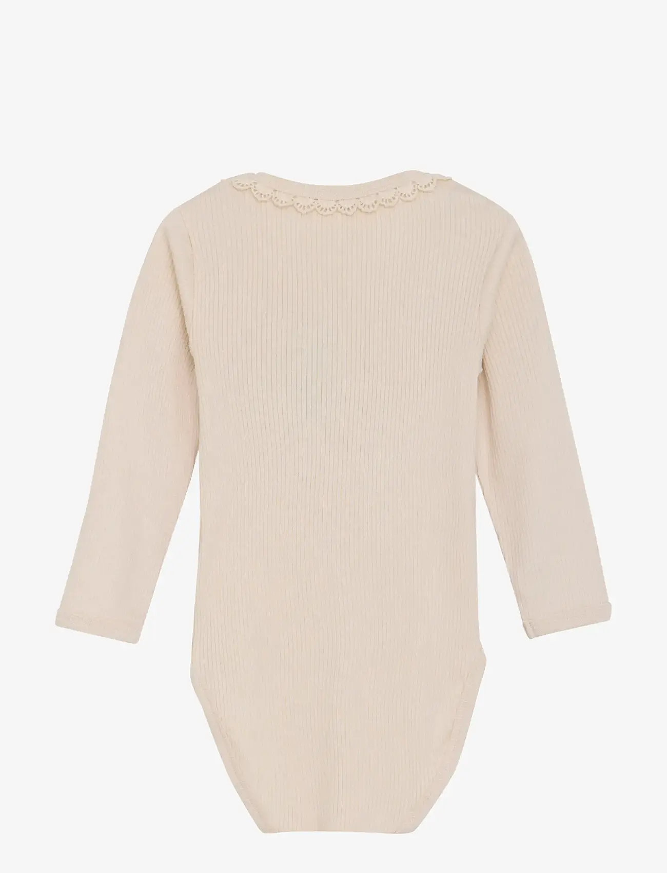 Minymo - Body LS Rib - long-sleeved - sandshell - 2