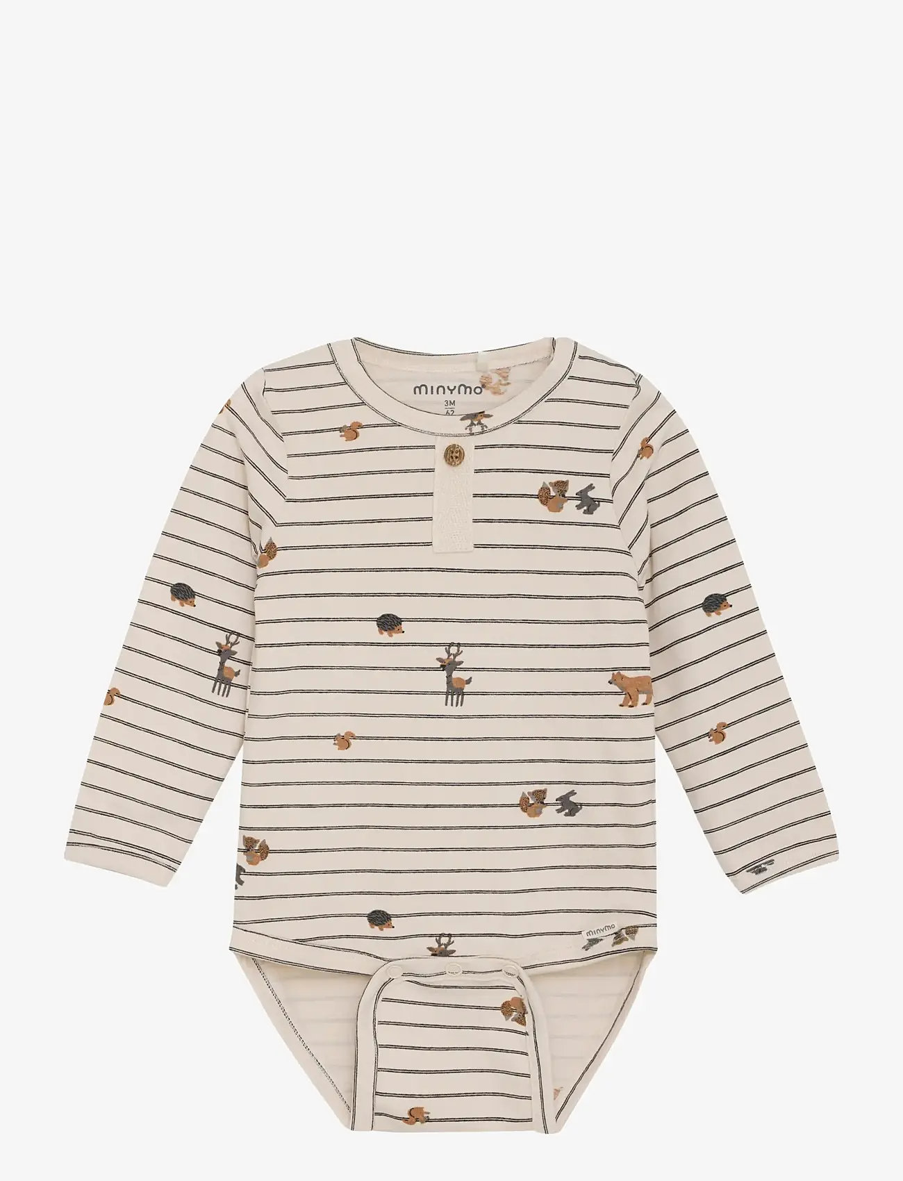 Minymo - Body LS AOP - geschenke unter chf 50 - sandshell - 0