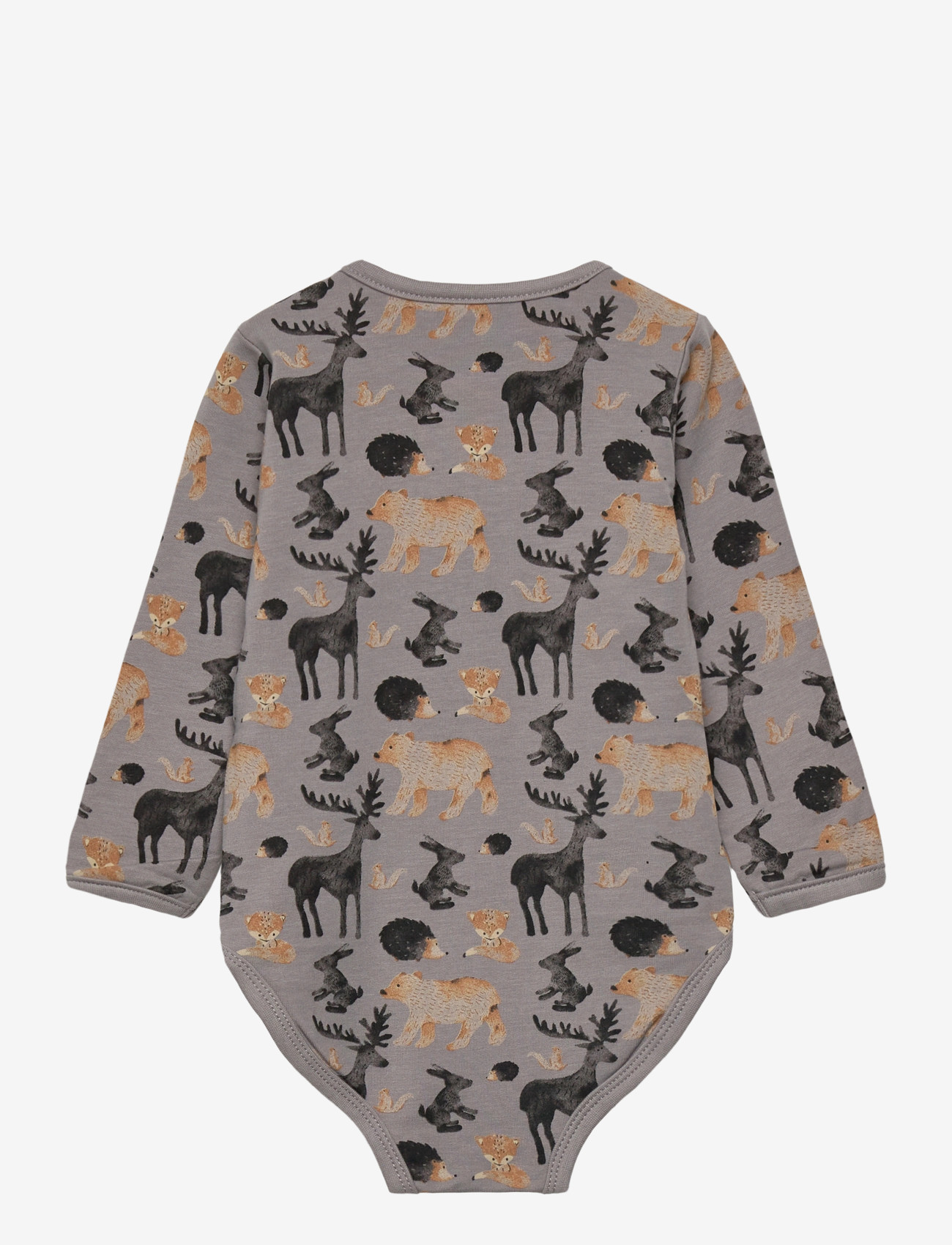 Minymo - Body LS AOP Sweat - långärmade bodies - cloudburst - 1