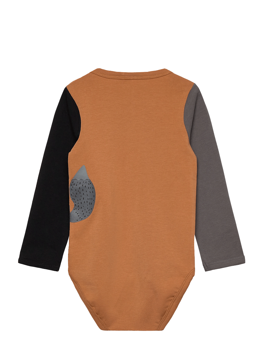 Minymo - Body LS - långärmade bodies - brown sugar - 1