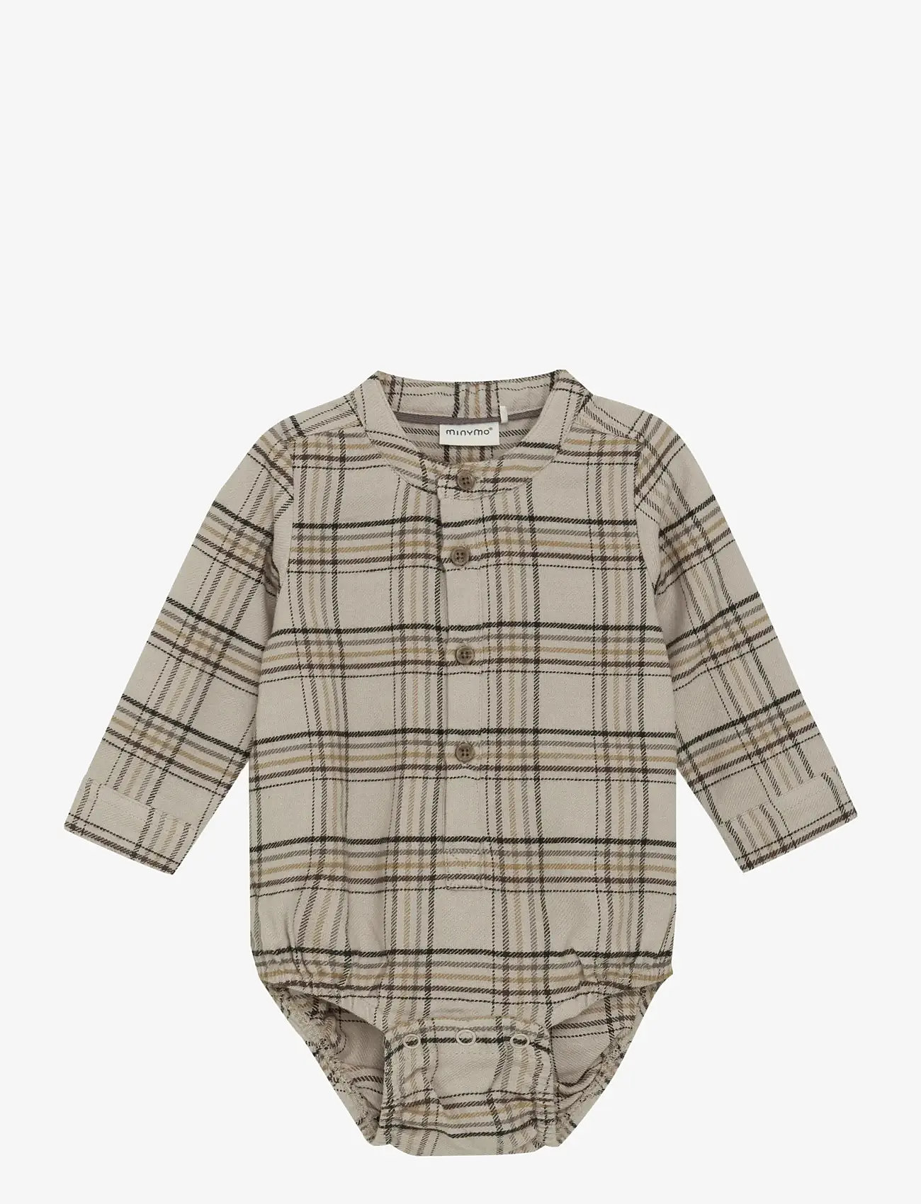 Minymo - Body LS Check - oxford tan - 0