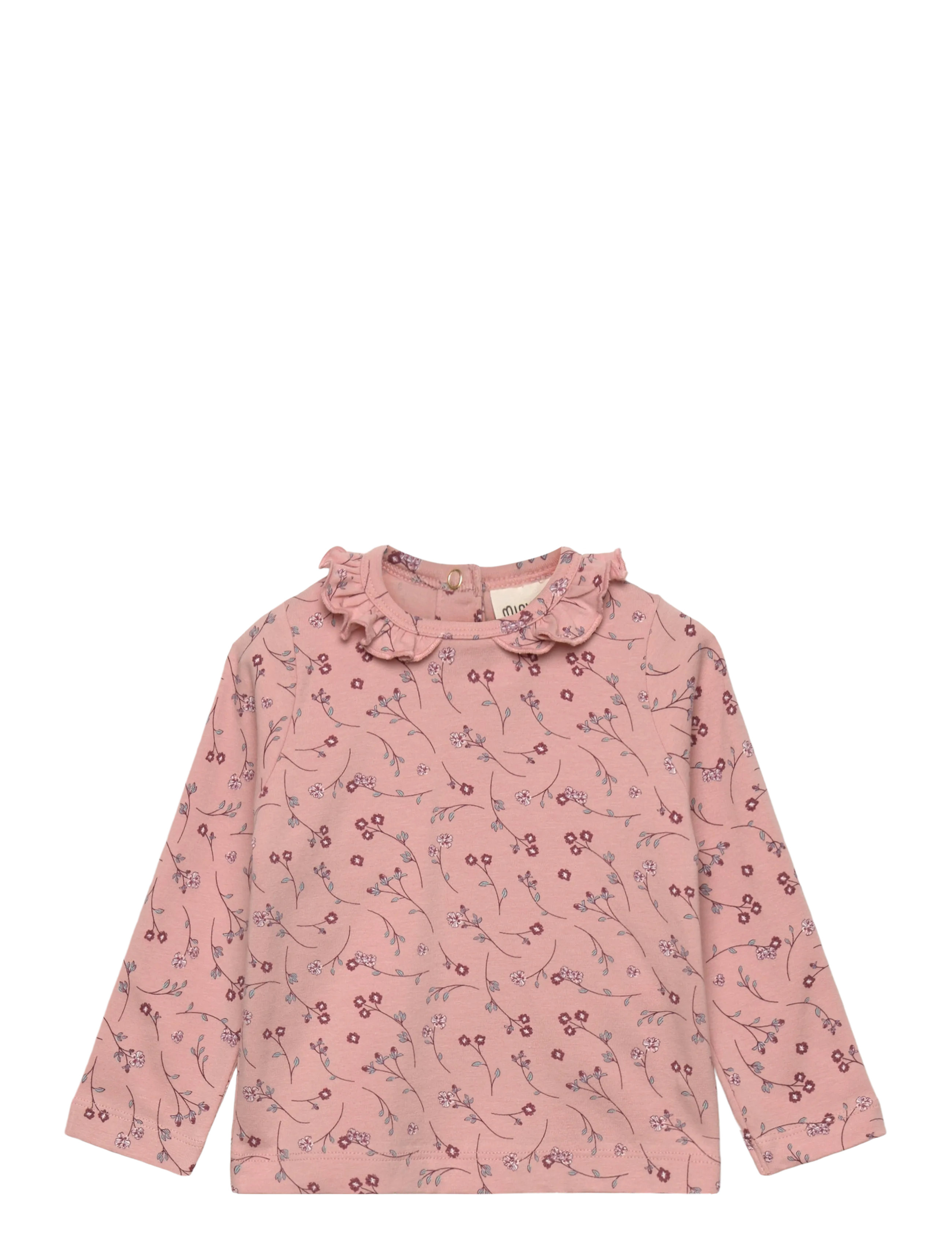 Minymo T-Shirt Ls Aop, 68, Pink, T-Shirts > Langærmede T-shirts, Børn