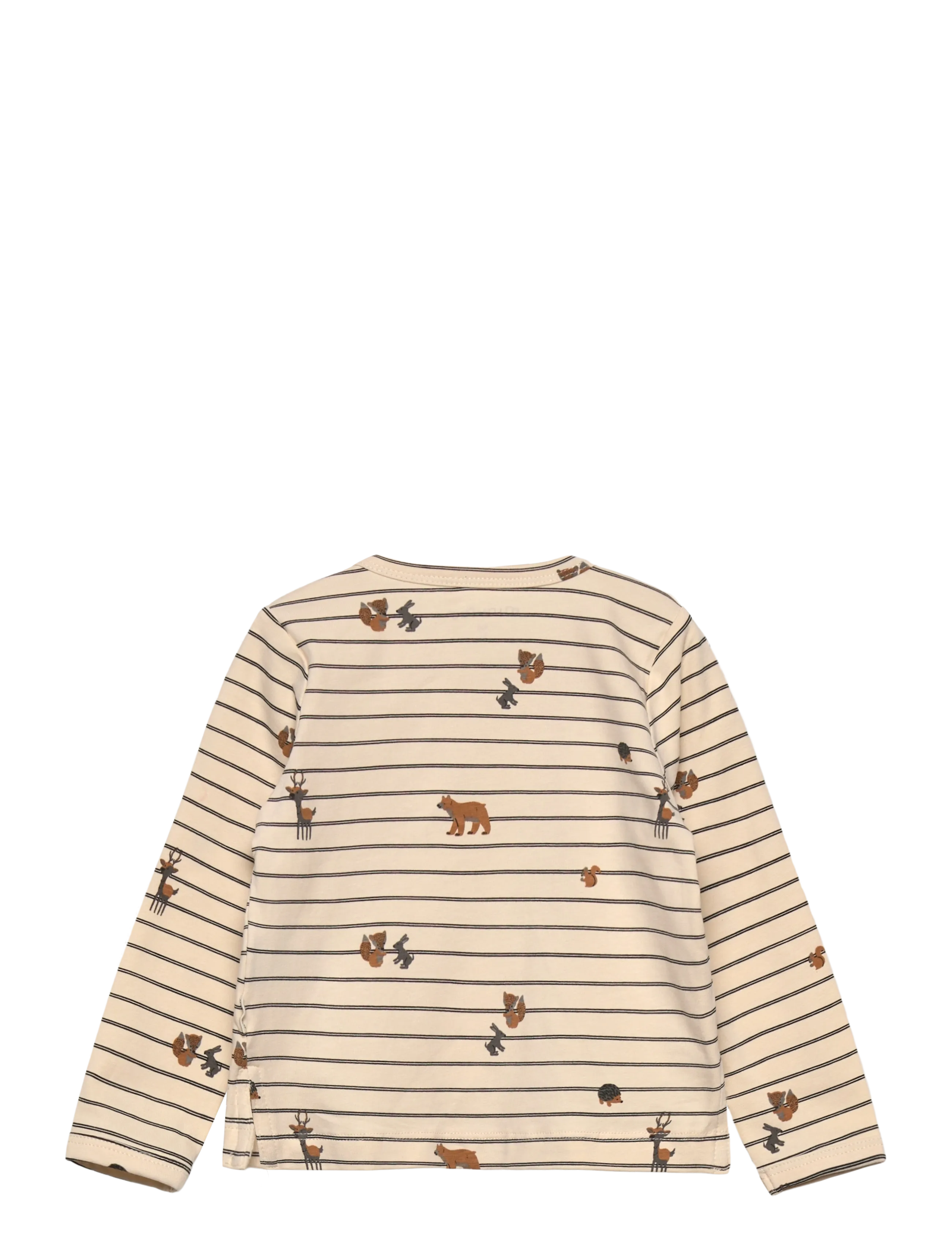 Minymo - T-shirt LS AOP - t-shirts - sandshell - 1