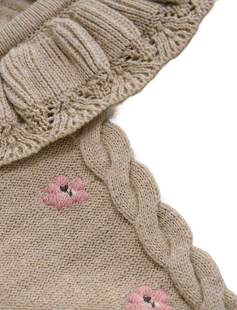 Minymo - Pullover Knit - jumpers - beige melange - 2