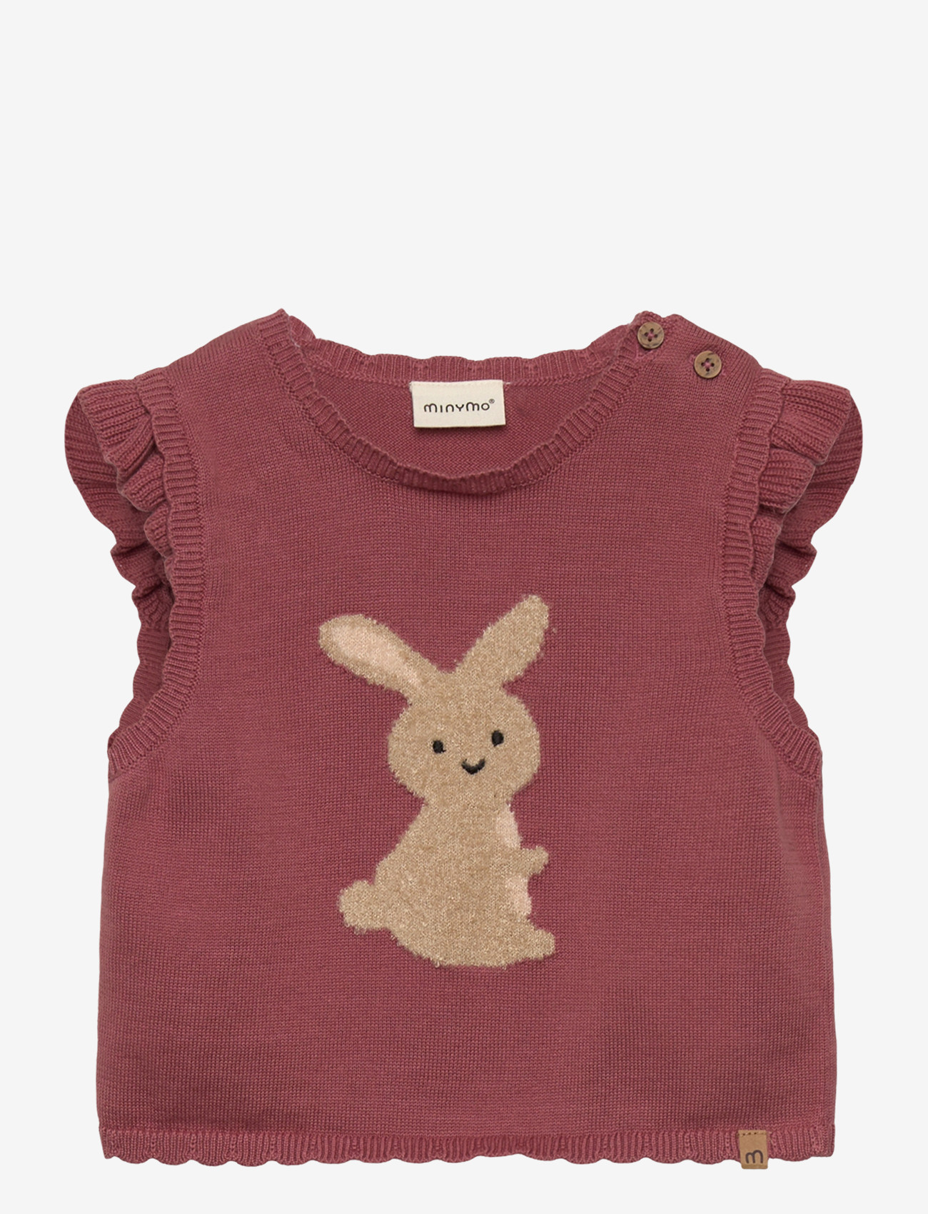 Minymo - Vest Knit - withered rose - 0