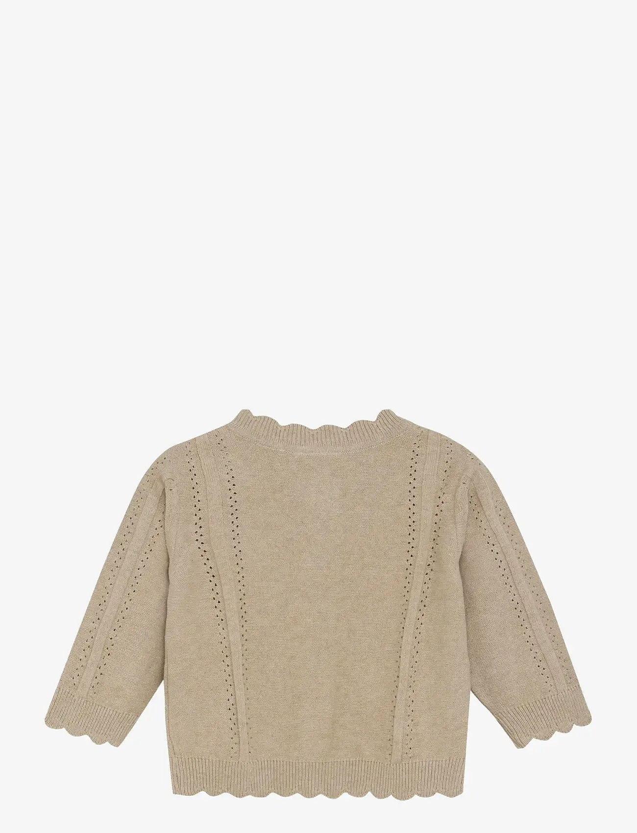 Minymo - Cardigan Knit - cardigans - beige melange - 1