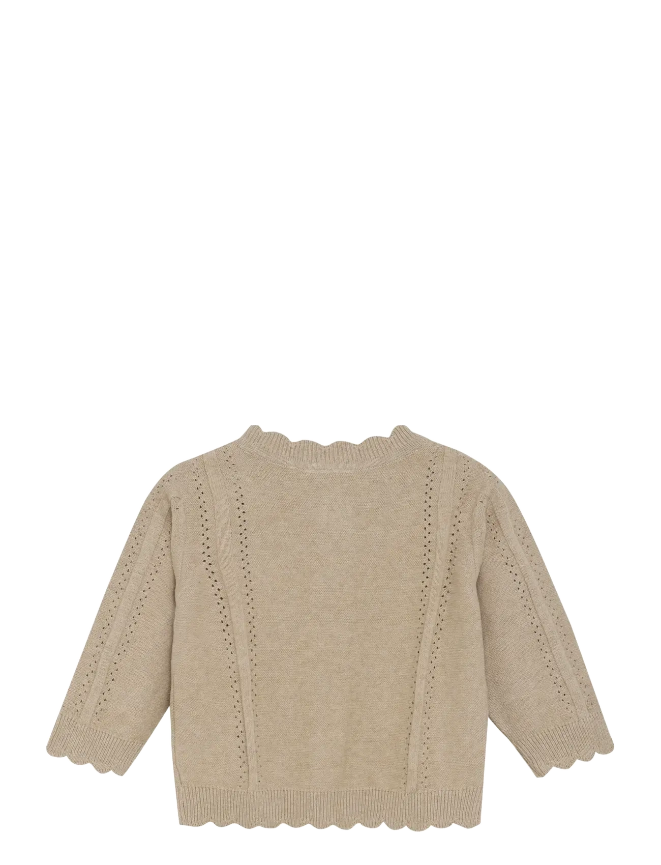 Minymo - Cardigan Knit - kardiganid - beige melange - 1
